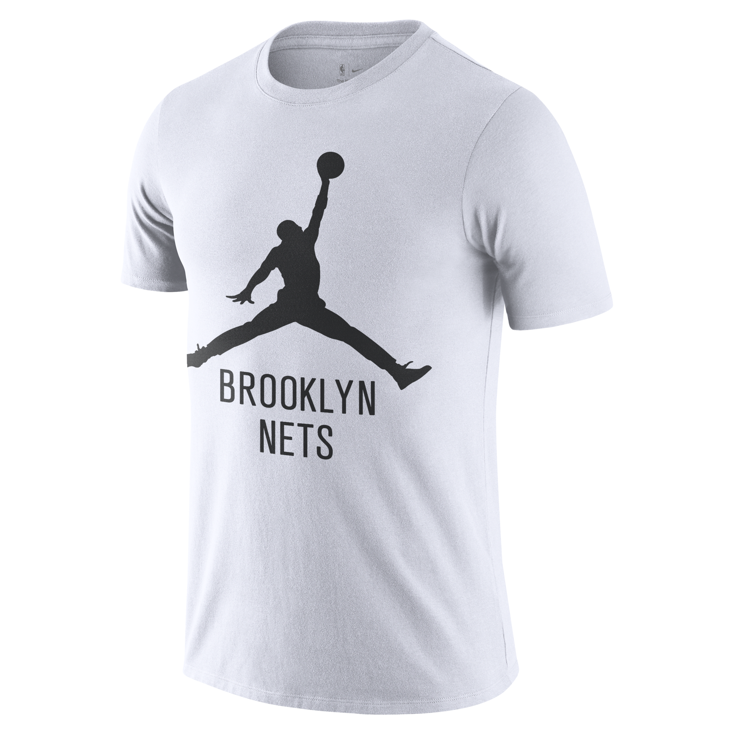 Shop Jordan Men's Brooklyn Nets Essential  Nba T-shirt In White