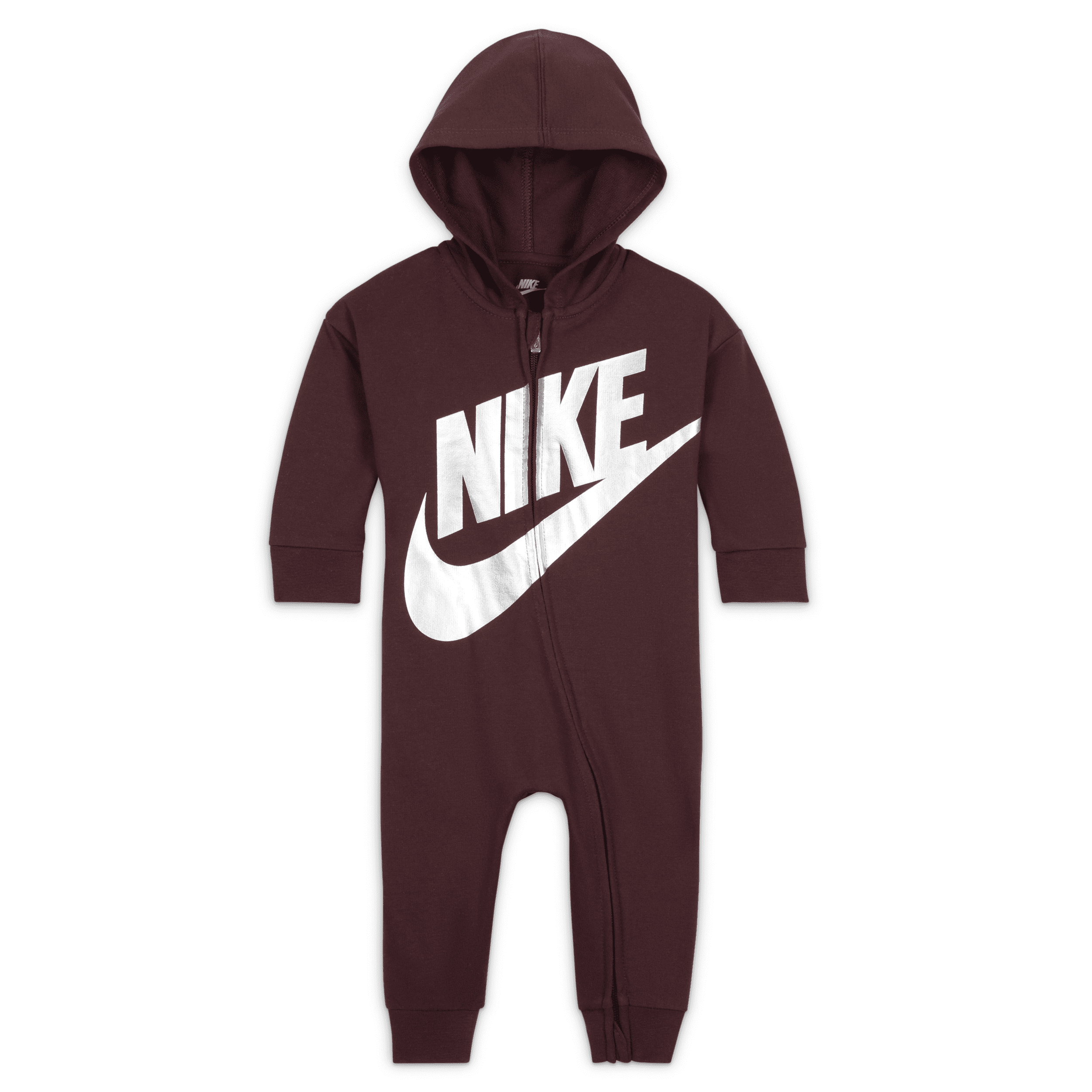 Nike Baby (3-9m) Metallic French Terry Coverall In Red