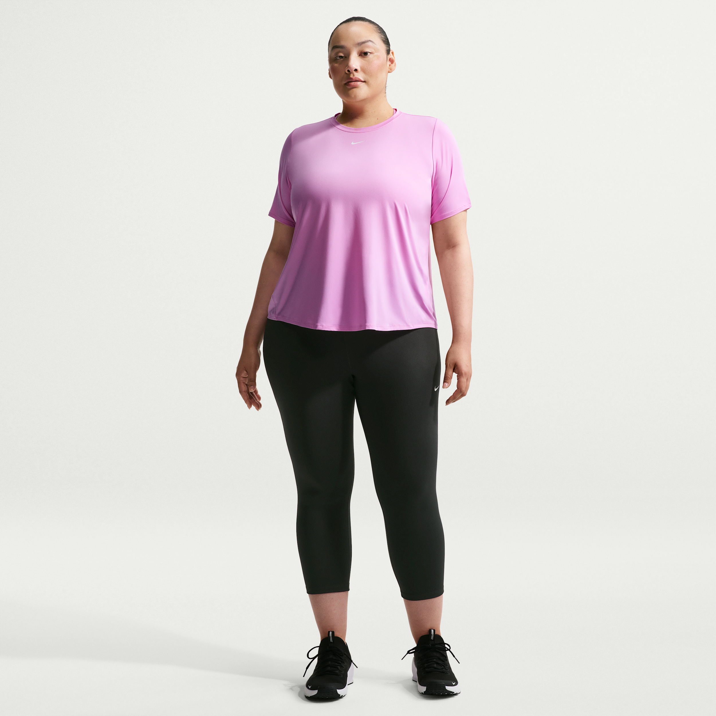 Nike Women's One High-Waisted Crop Leggings (Plus Size) in Black | FN3238-011