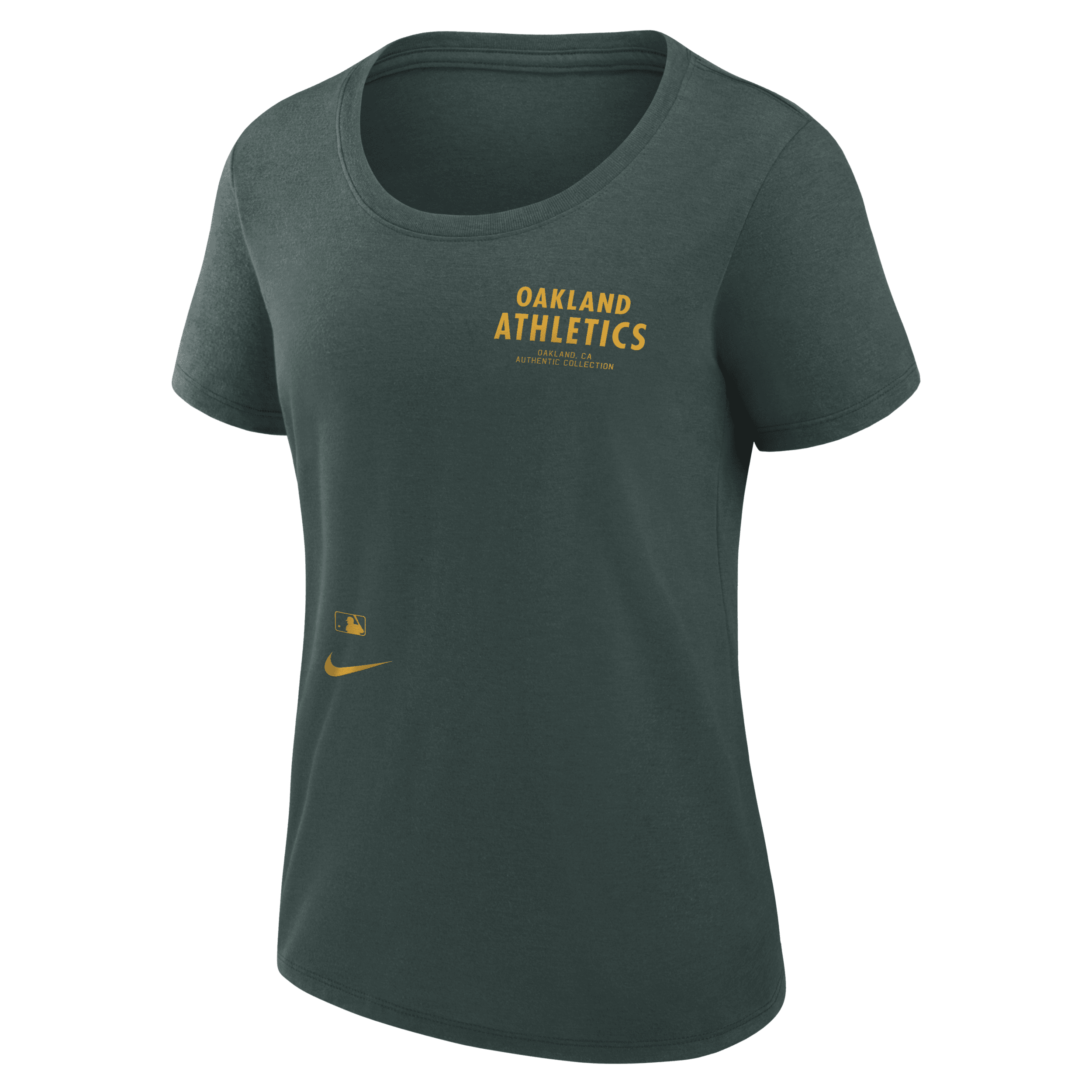 Shop Nike Oakland Athletics Authentic Collection Early Work  Women's Dri-fit Mlb T-shirt In Green