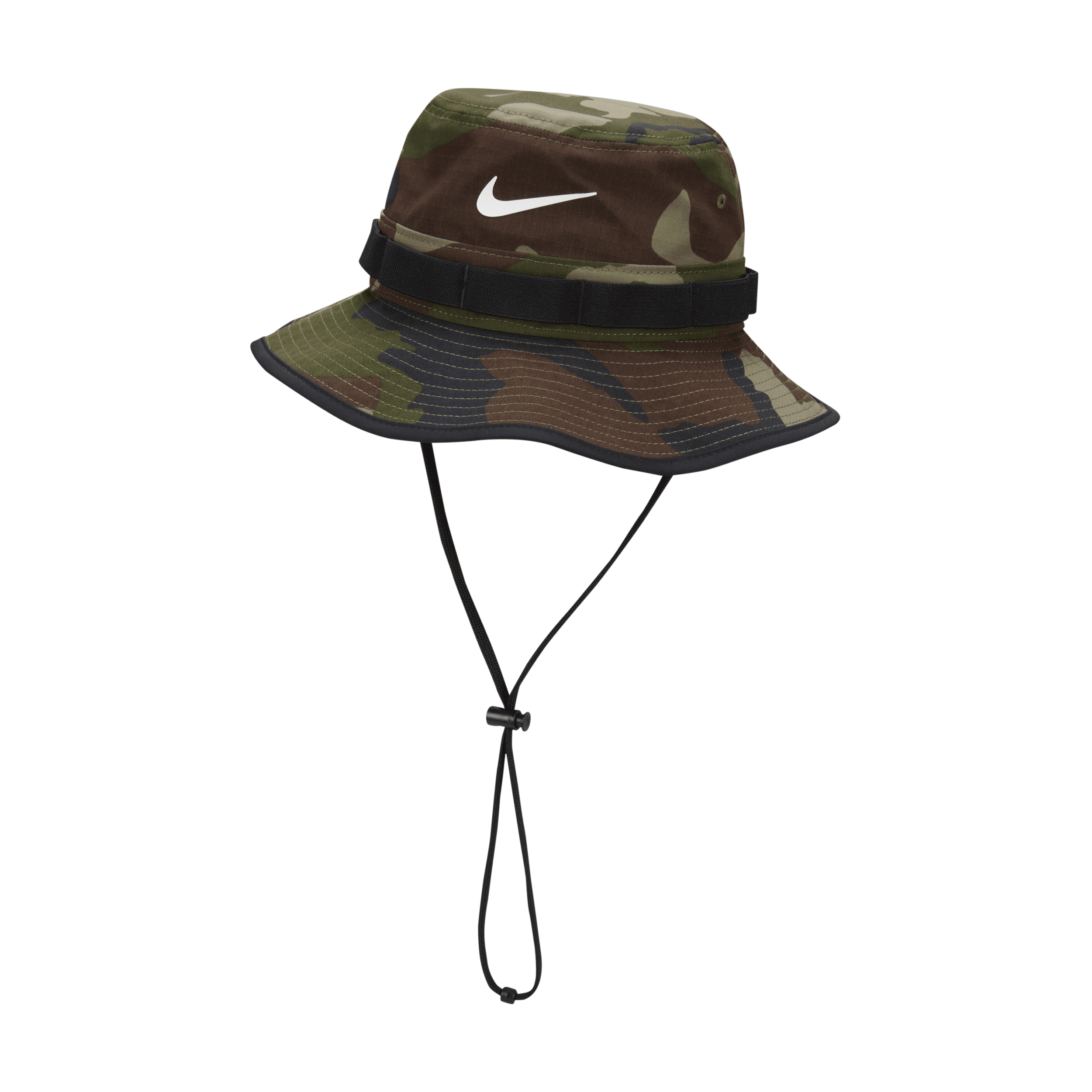 Shop Nike Unisex Dri-fit Apex Camo Print Bucket Hat In Green