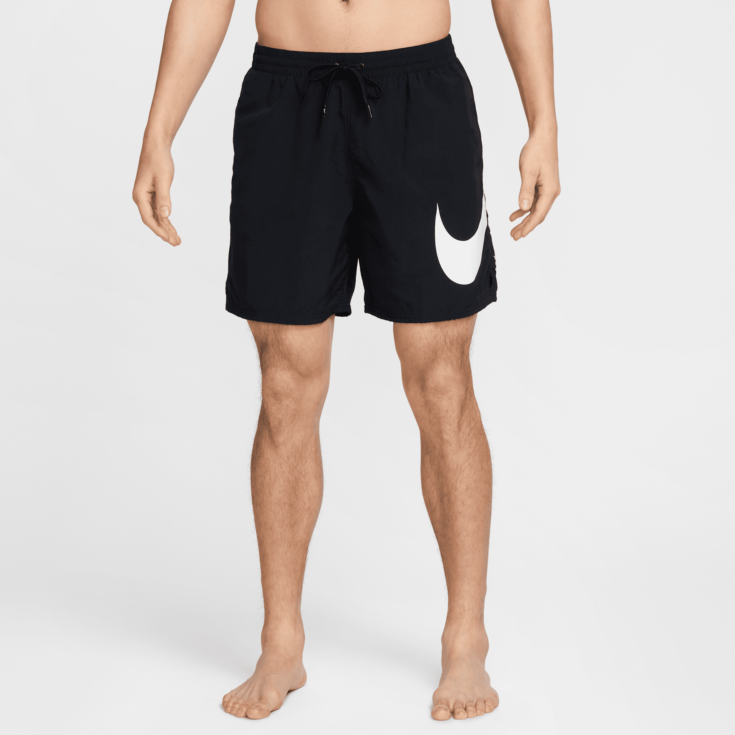 Nike Men's Swim Breaker 7" Fully Lined Volley Shorts In Black