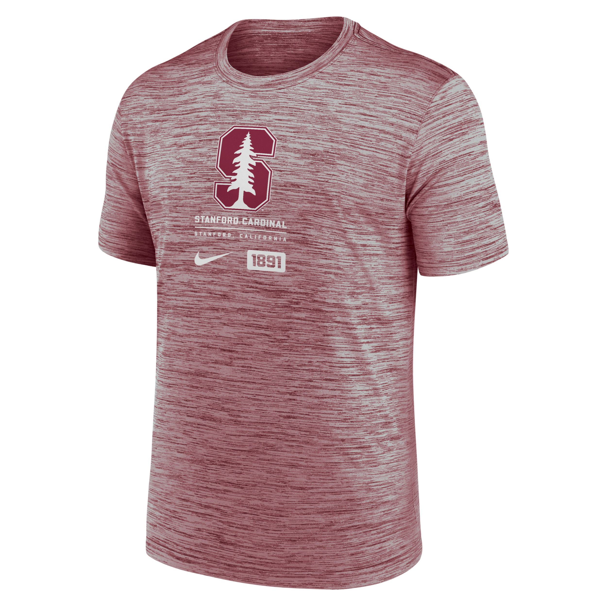 Nike Stanford Cardinal Campus Center Block Velocity Men's Dri-fit College T-shirt In Red