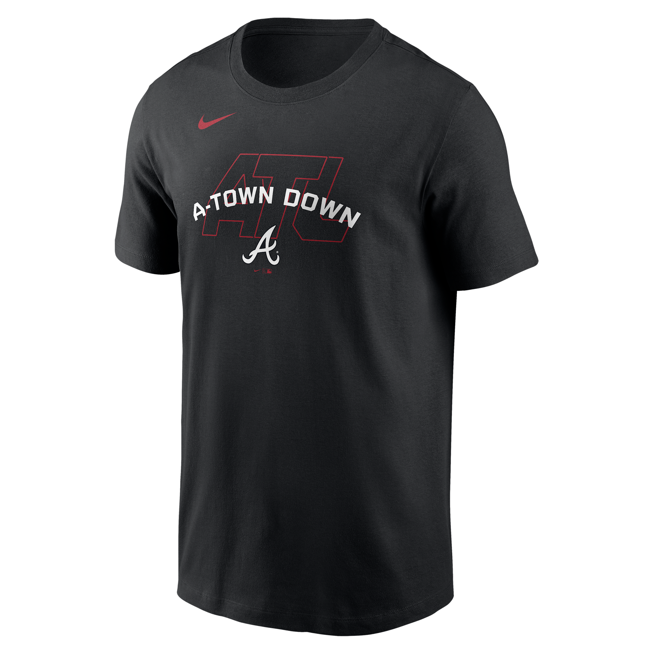 Atlanta Braves Fashion Nike Men's MLB T-Shirt in Black | N19900AAW-19Z
