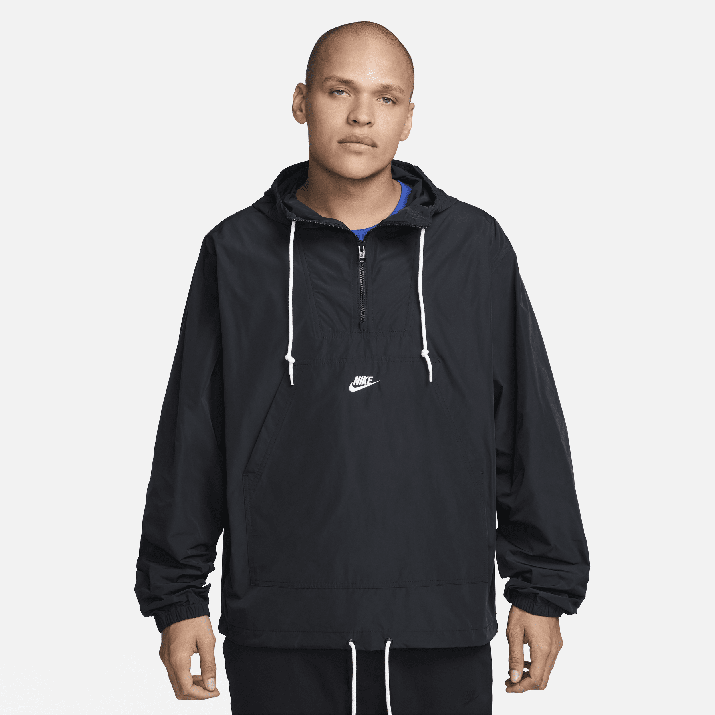 Nike Men's Club Marina Anorak In Black
