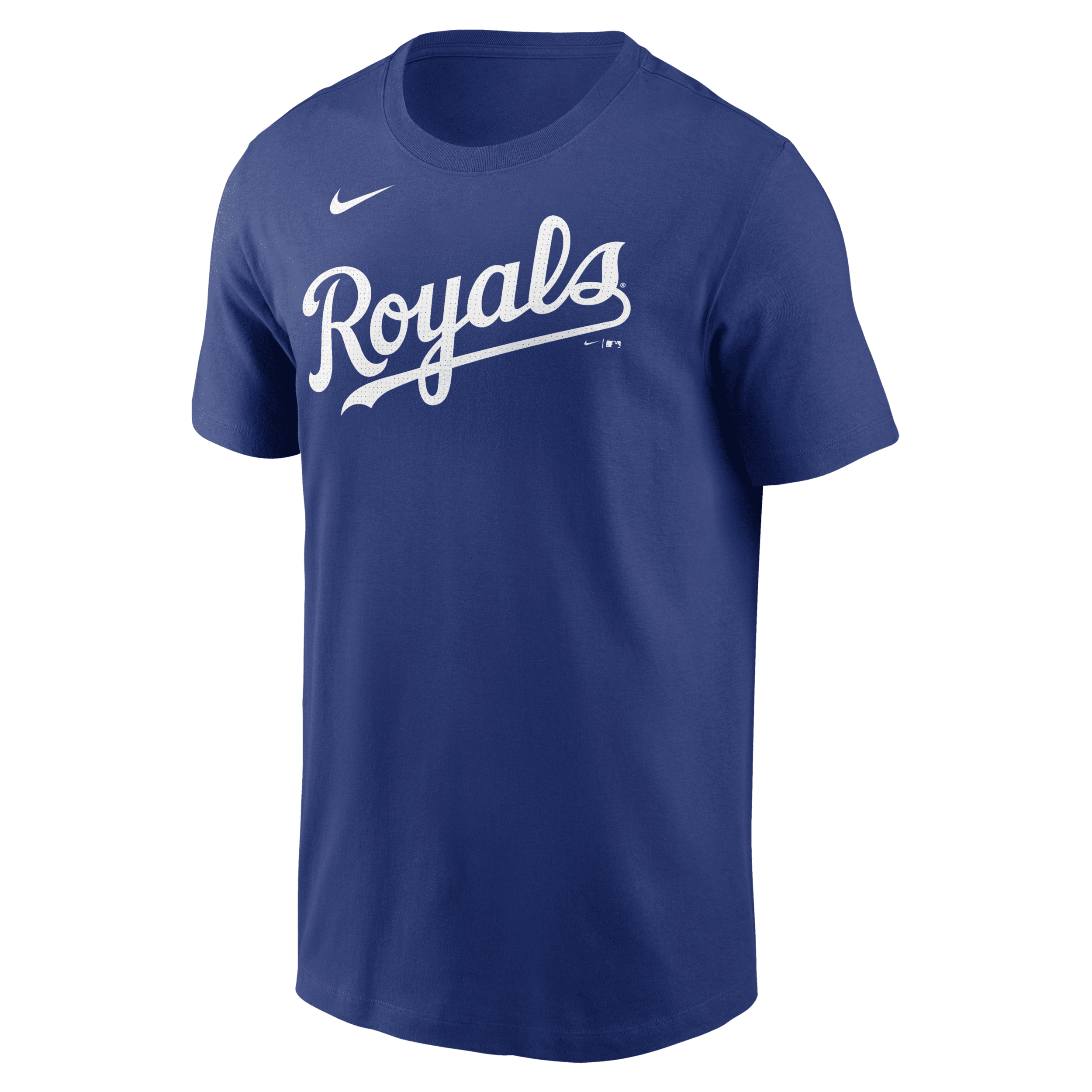 Shop Nike Kansas City Royals Fuse Wordmark  Men's Mlb T-shirt In Blue