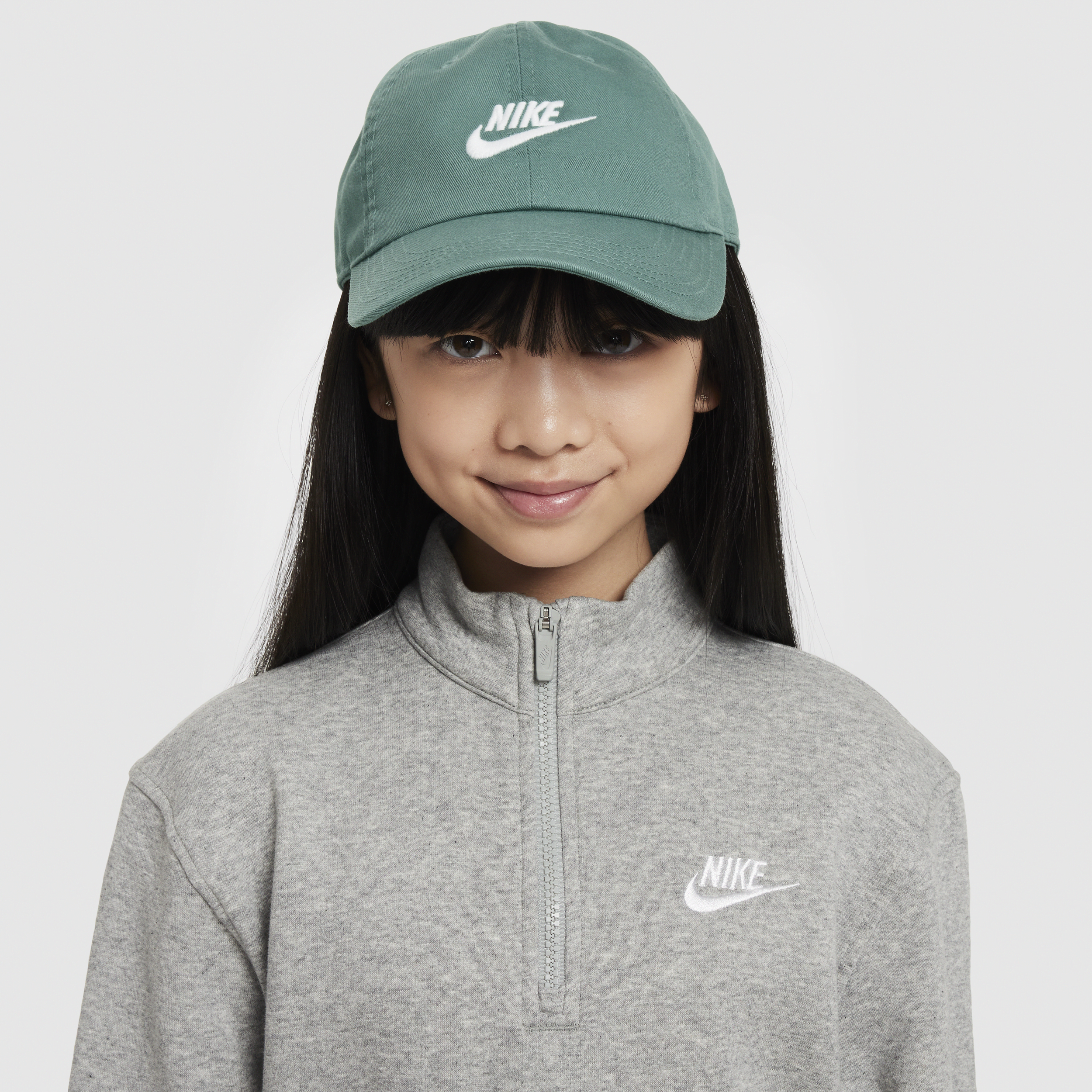 Shop Nike Club Kids' Unstructured Futura Wash Cap In Green
