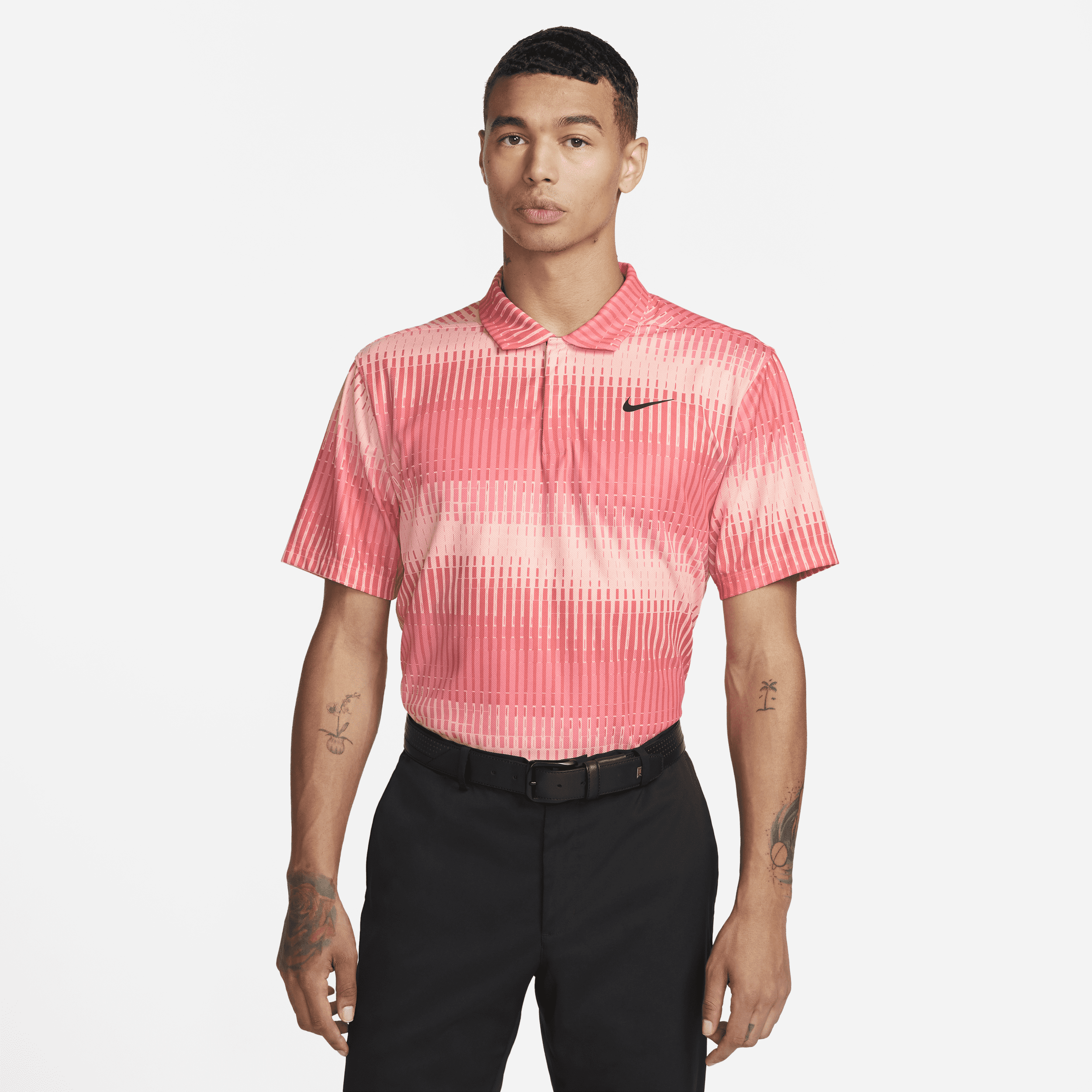 Nike Men's Dri-fit Adv Tiger Woods Golf Polo In Pink