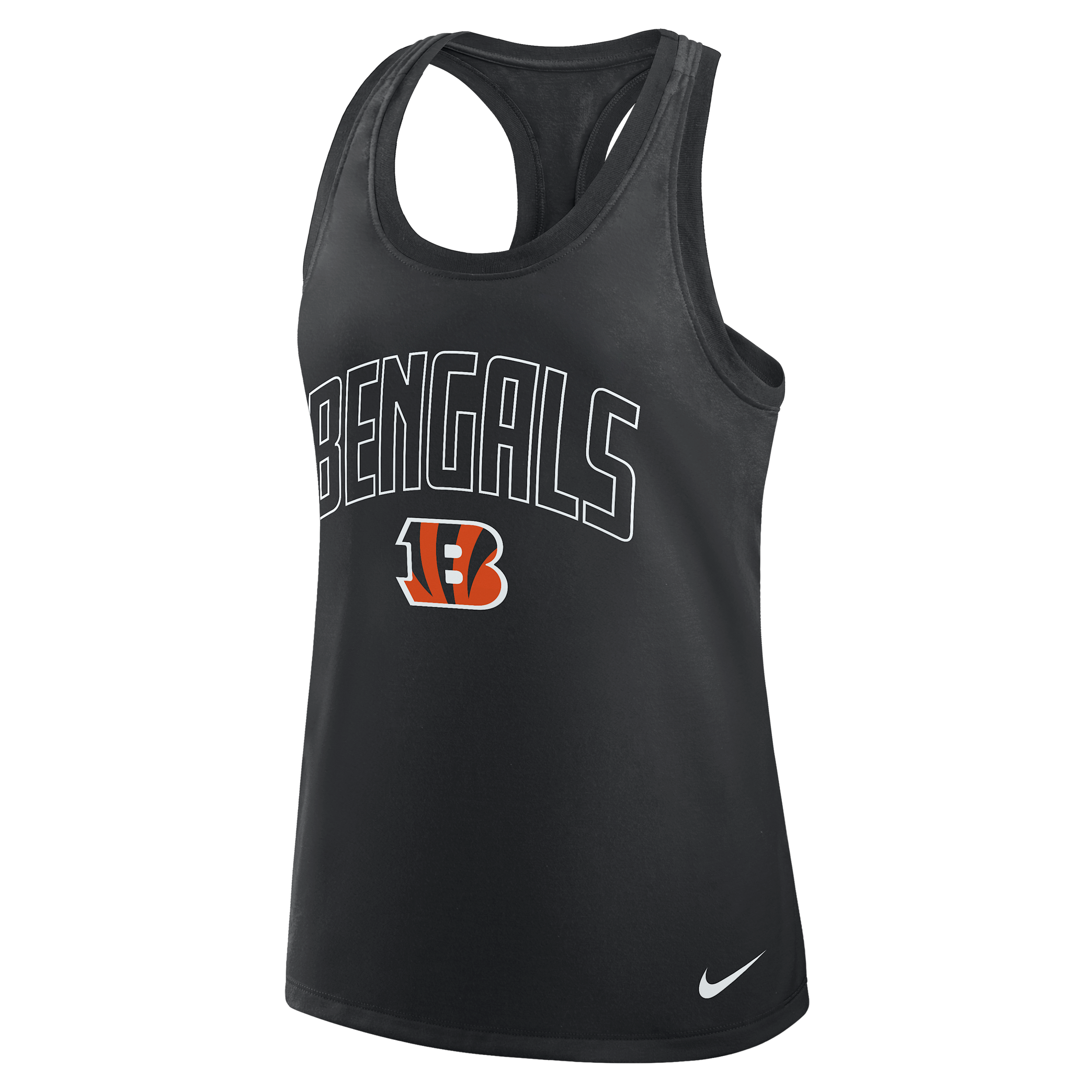 Cincinnati Bengals Primetime Nike Women's Dri-FIT NFL Racerback Tank Top in Black | 03E100A9A-8NT
