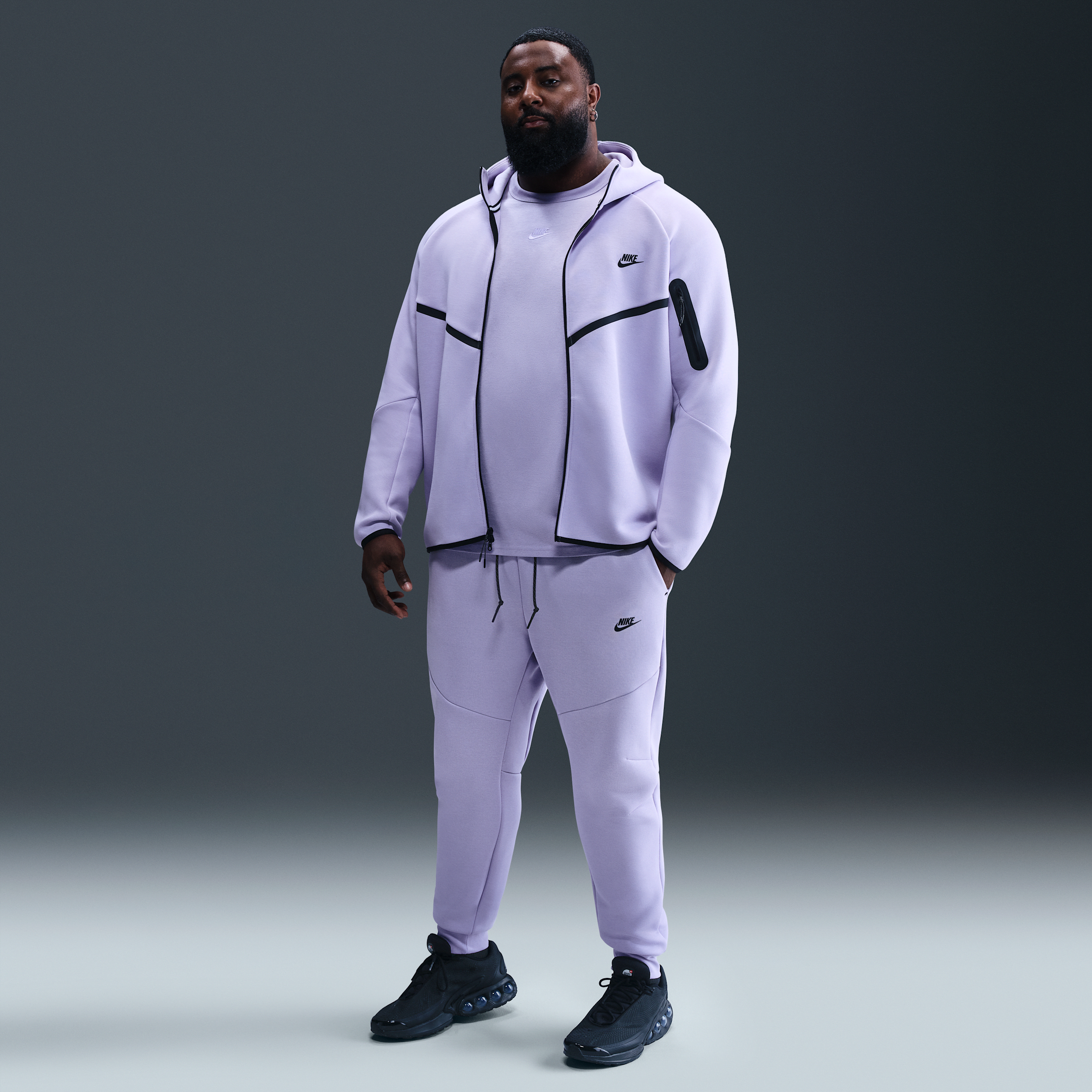 Nike Men's Tech Fleece Jogger Pants In Purple