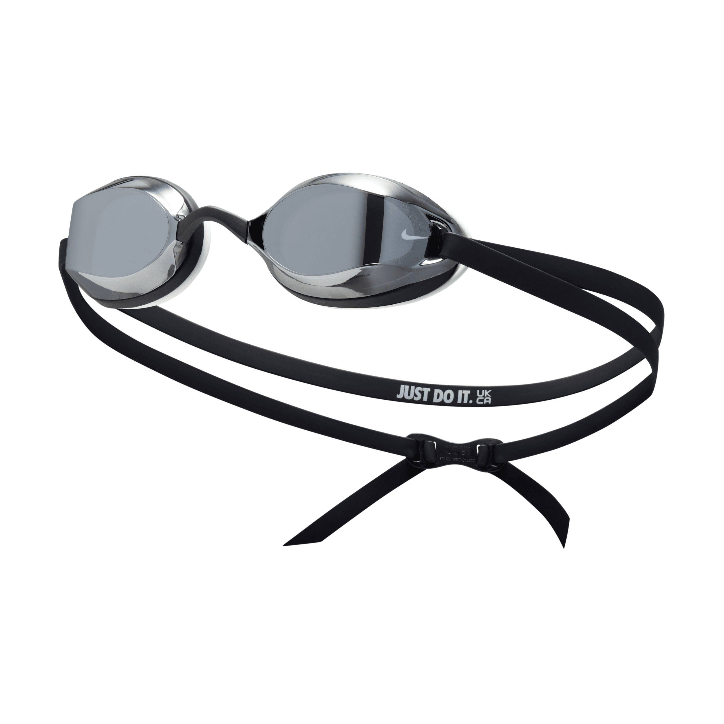 Nike Unisex Swim Legacy Comfort Mirrored Goggles In Grey