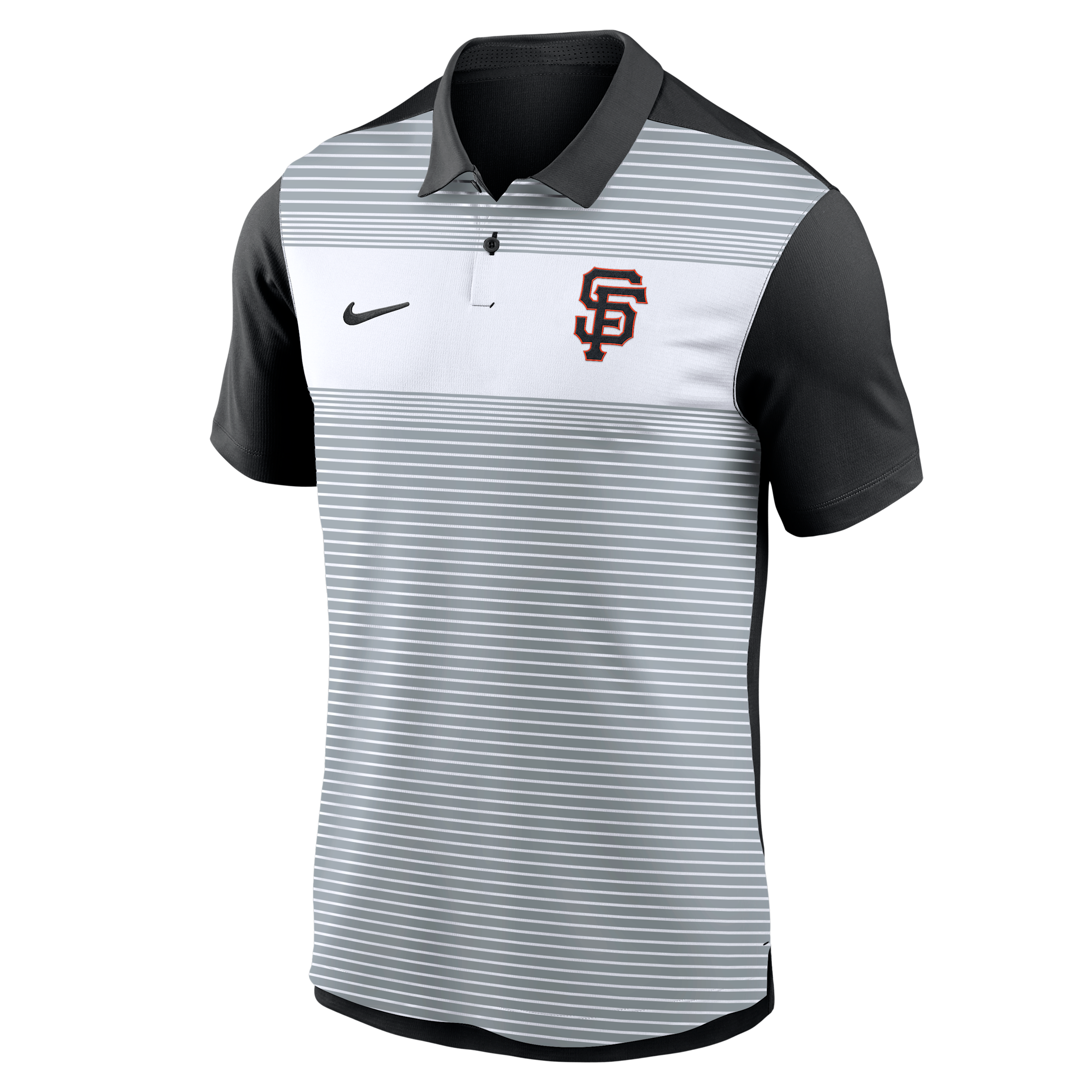 Nike San Francisco Giants Striped Vapor Polo Men's Dri-fit Mlb Polo In Multi