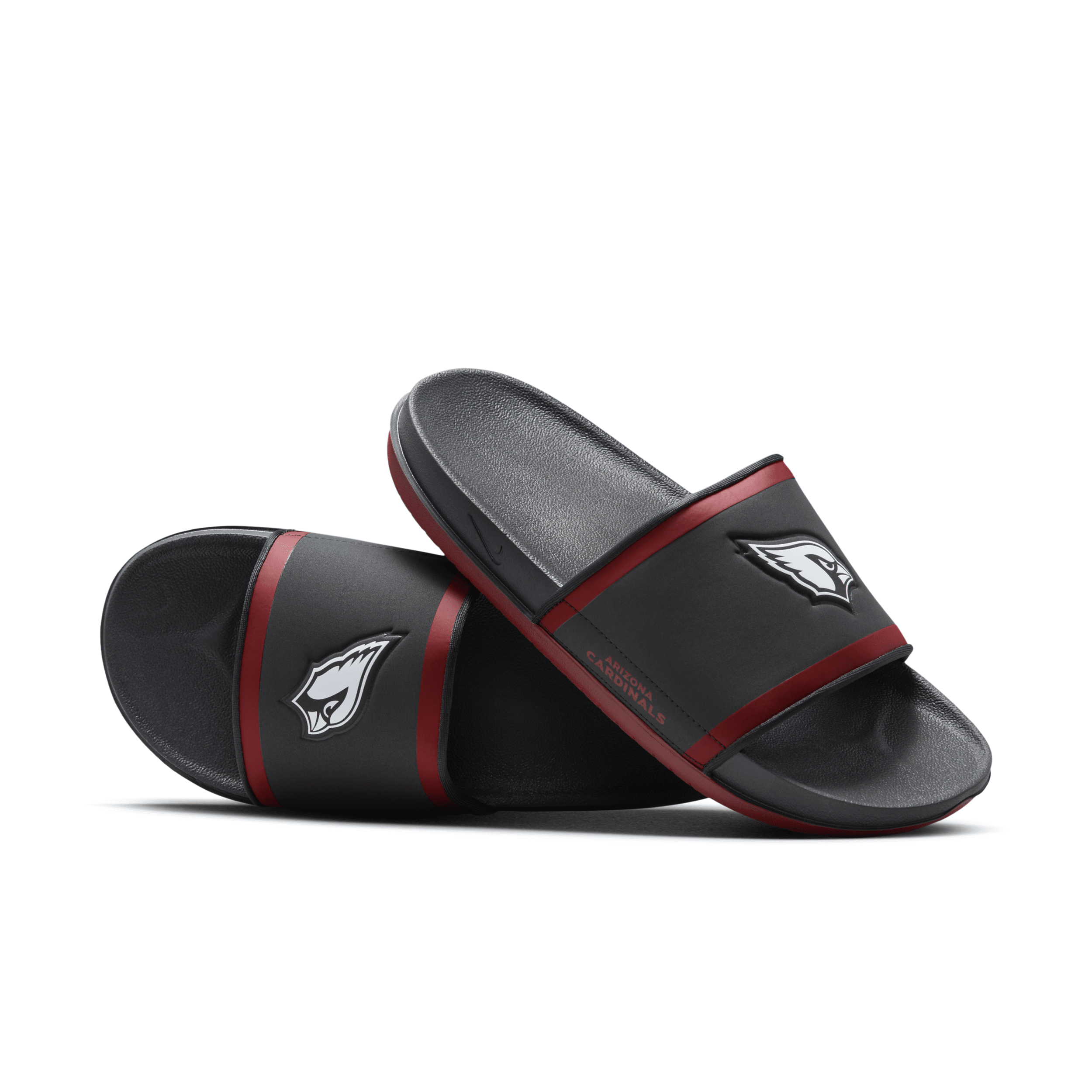 Shop Nike Men's Offcourt (nfl Arizona Cardinals) Slides In Grey