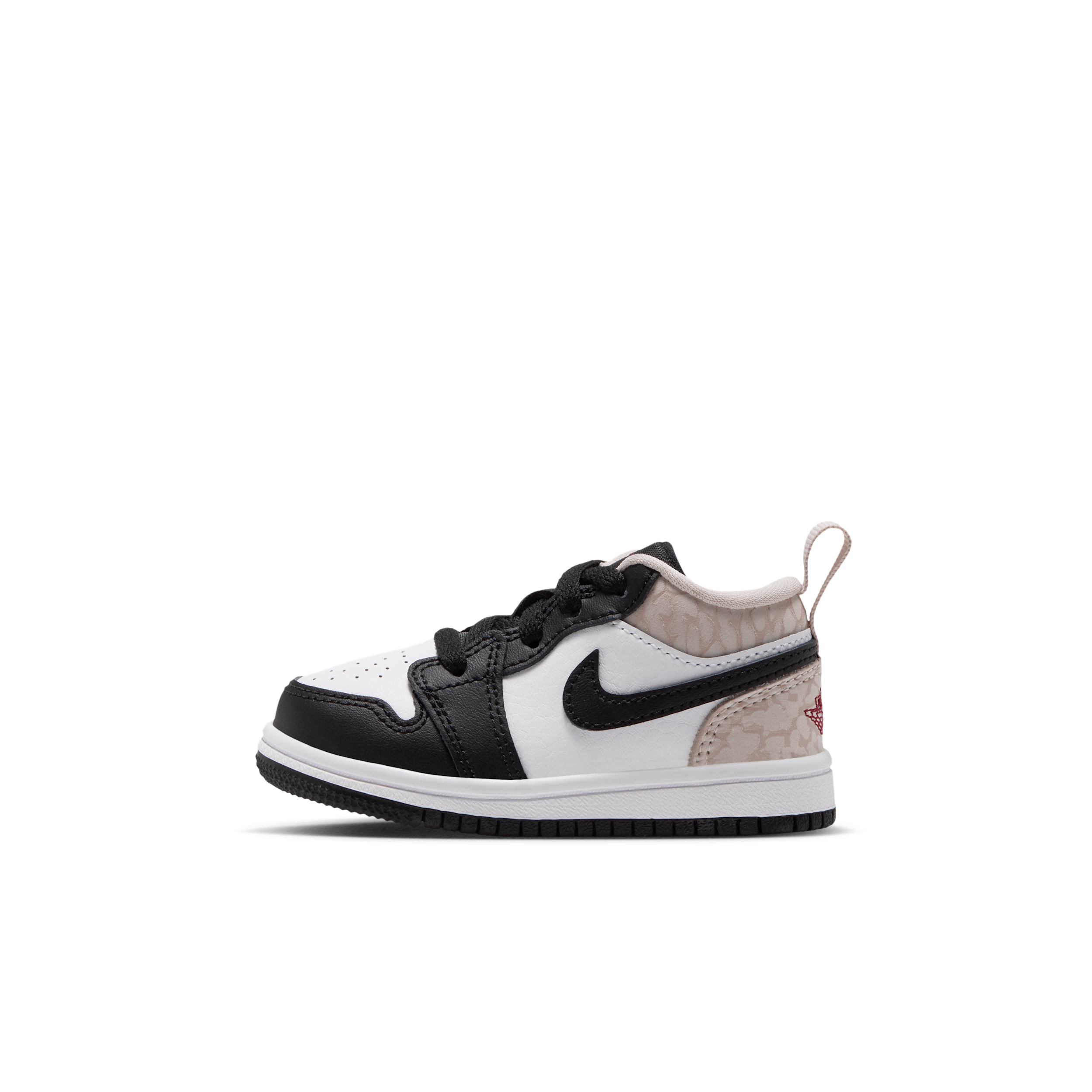 Boys Jordan AJ 1 Low - Boys' Toddler Basketball Shoes Black/Team Red/White Size 08.0