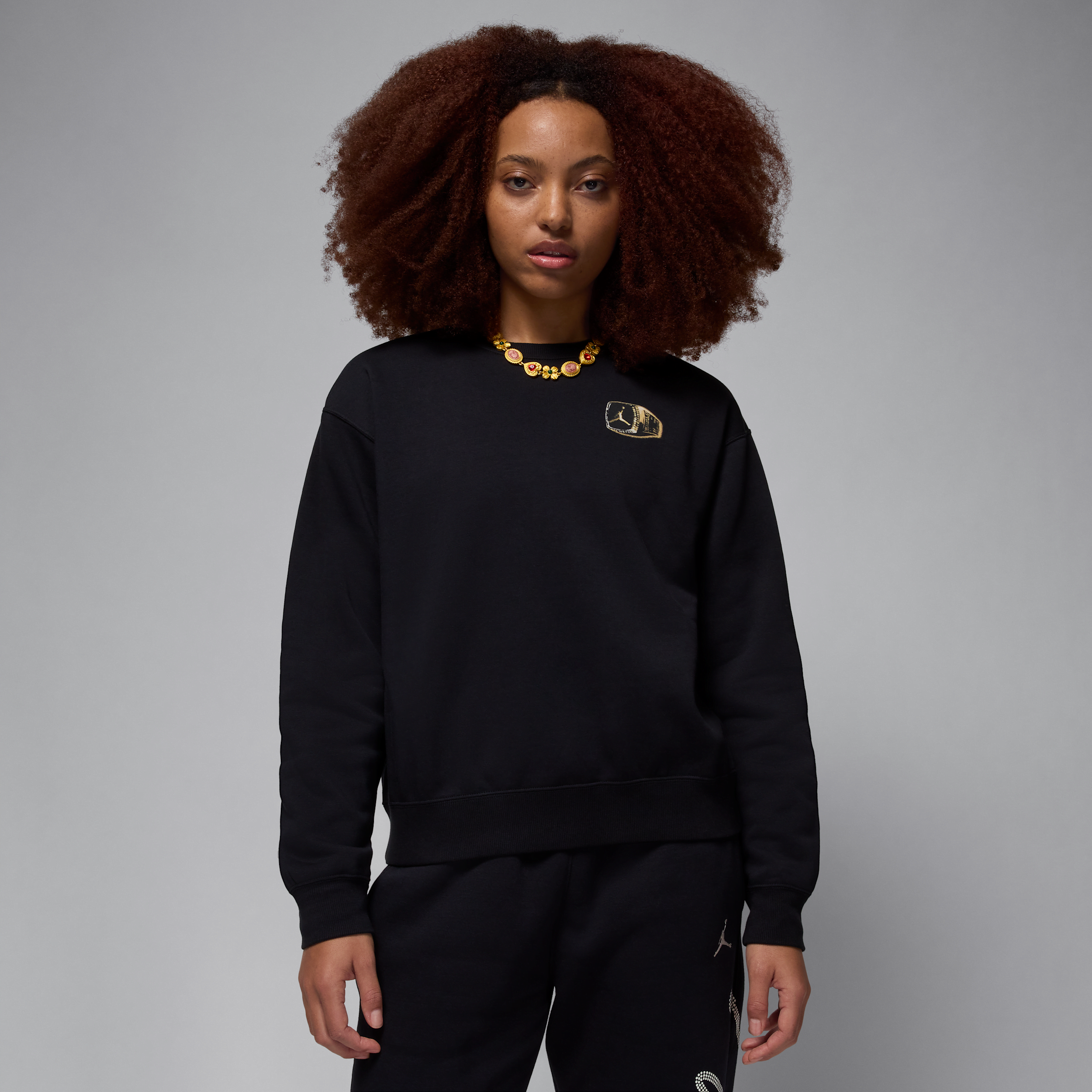 JORDAN WOMEN'S BROOKLYN FLEECE CREW-NECK SWEATSHIRT 1015648456
