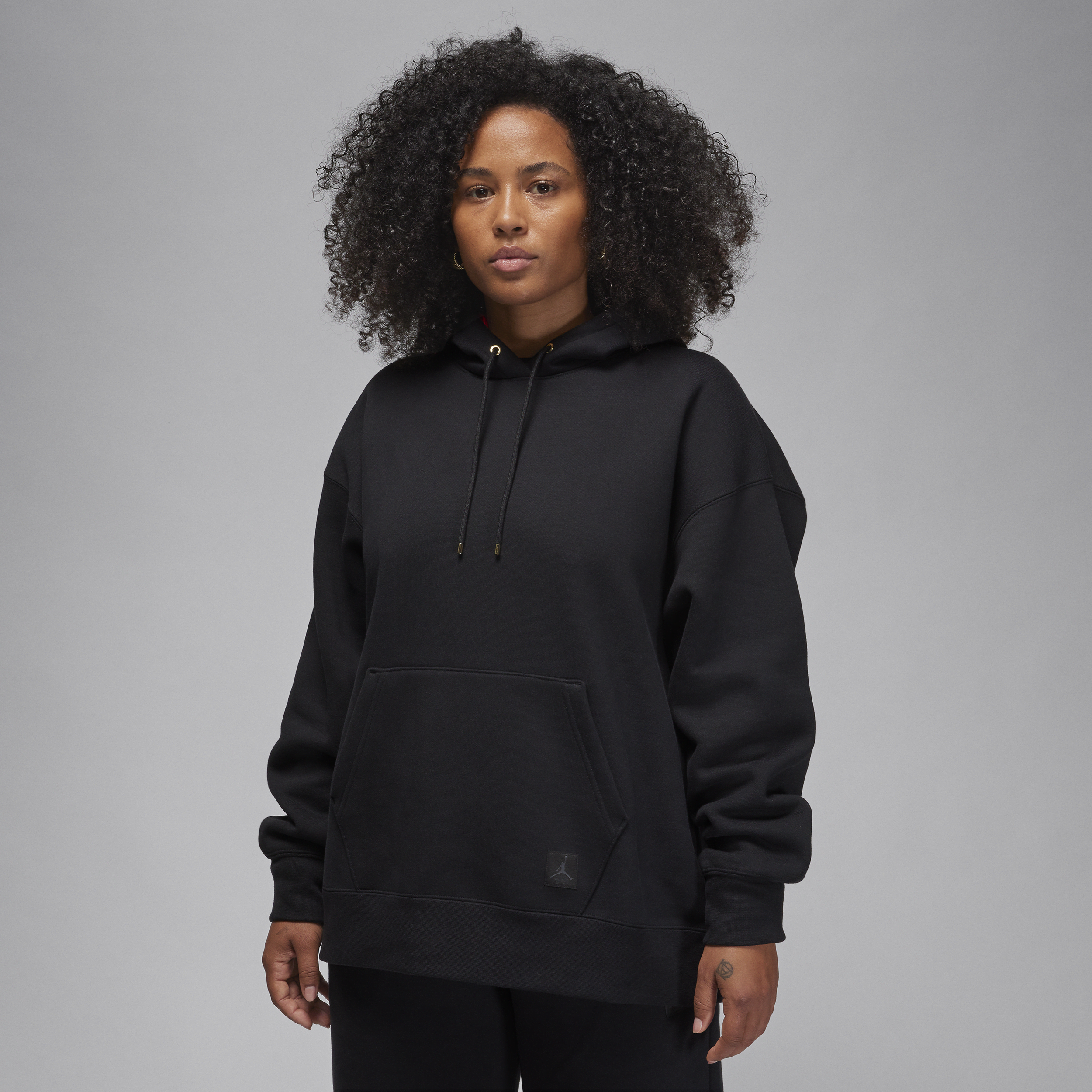 Shop Jordan Women's  Flight Fleece Pullover Hoodie In Black