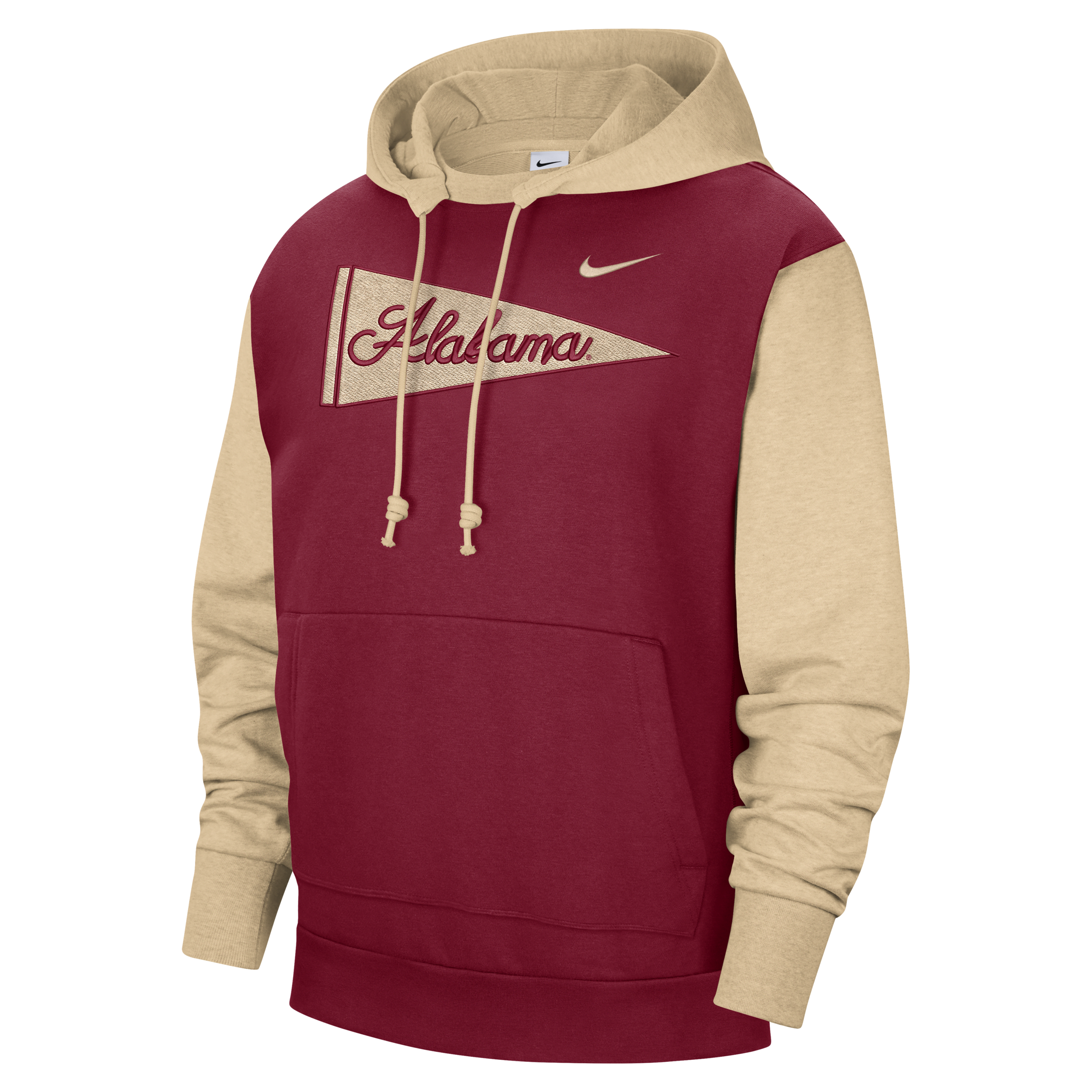 Nike Alabama Standard Issue  Men's College Pullover Hoodie In Red
