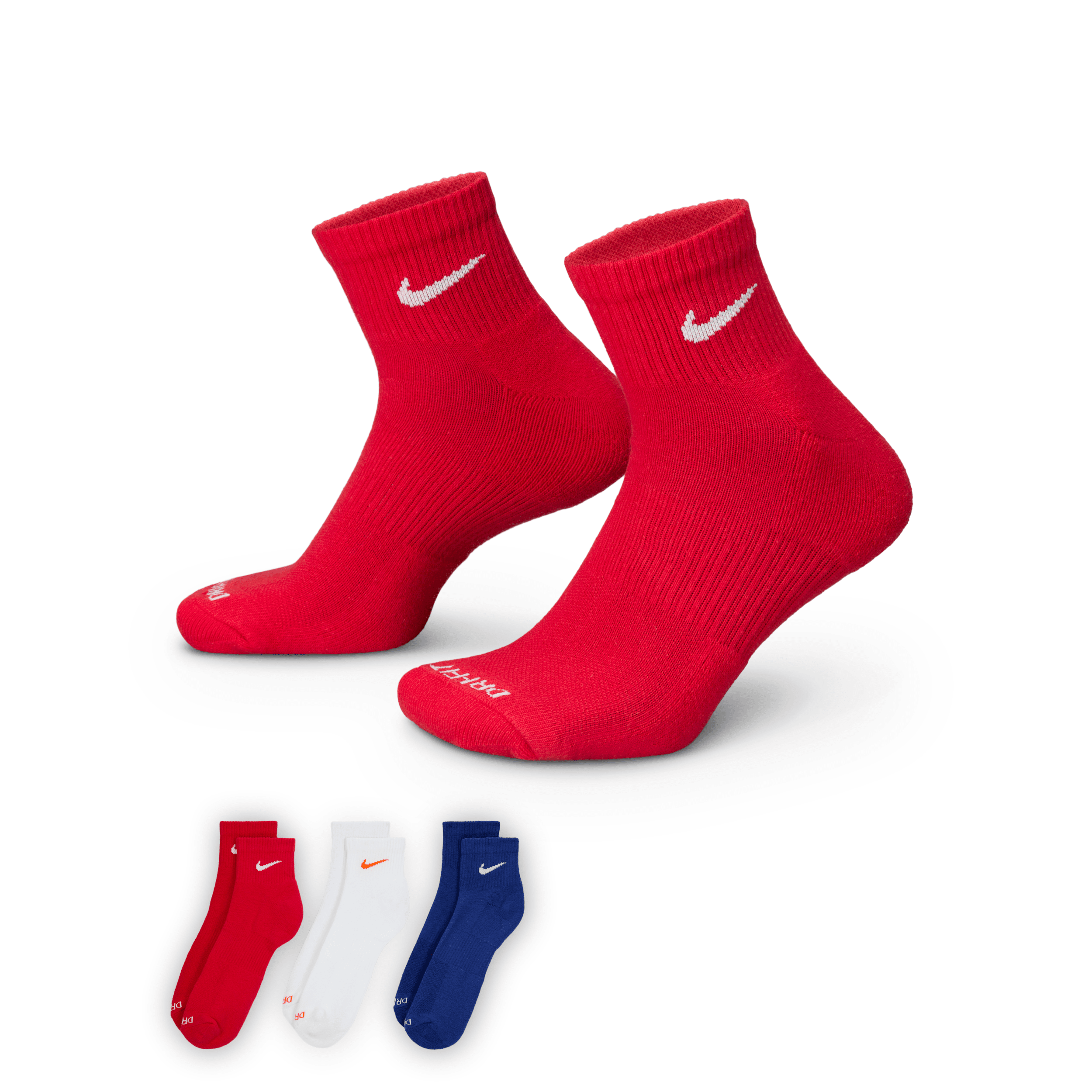 Nike Men's Everyday Plus Cushioned Training Ankle Socks (3 Pairs) In Multicolor