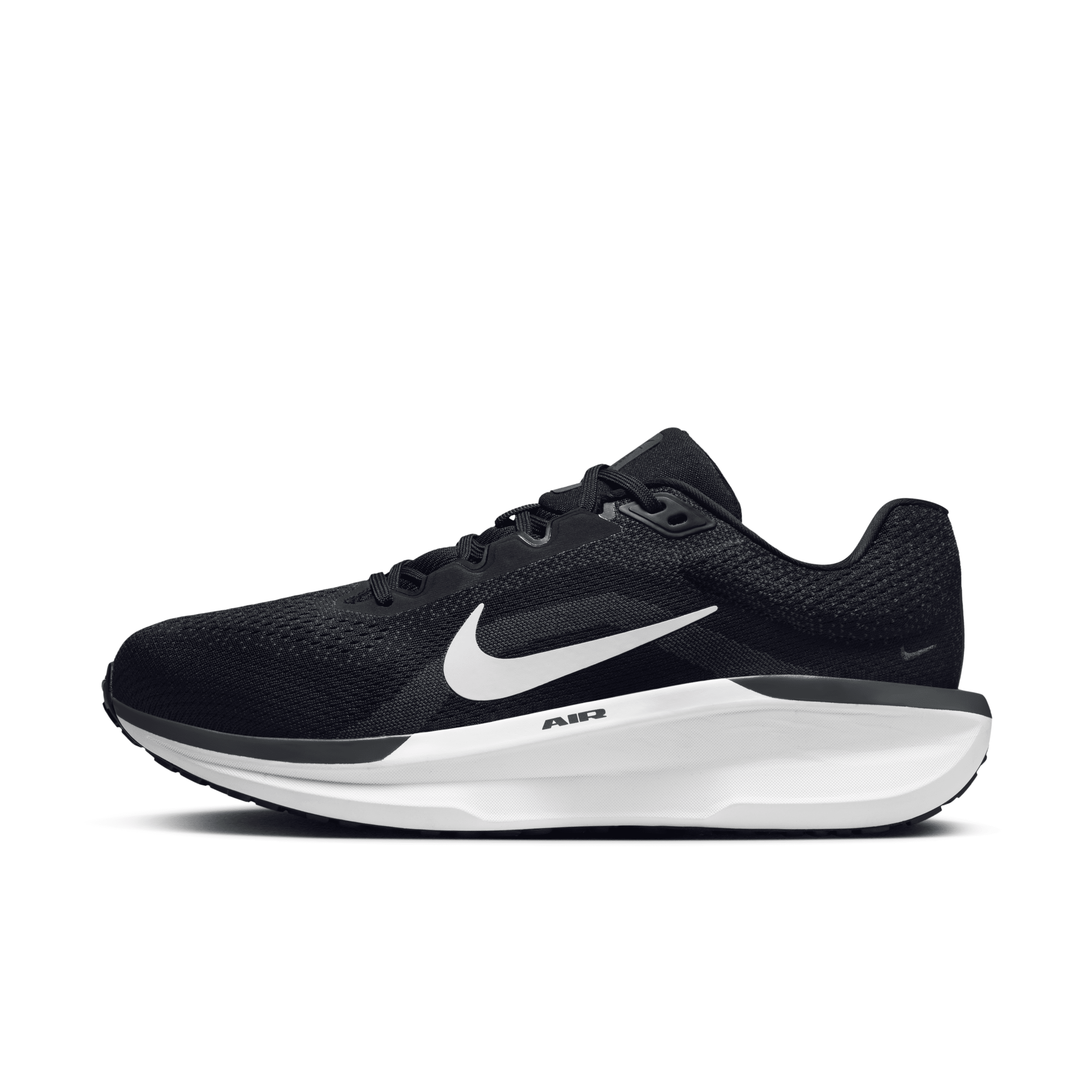 Shop Nike Women's Winflo 11 Road Running Shoes (extra Wide) In Black
