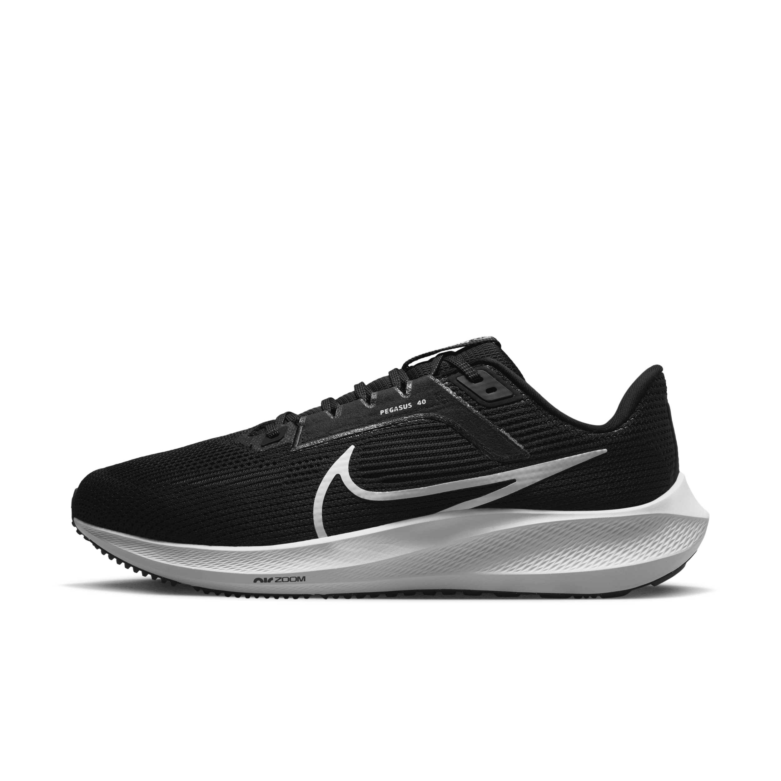 Shop Nike Men's Pegasus 40 Road Running Shoes (extra Wide) In Black