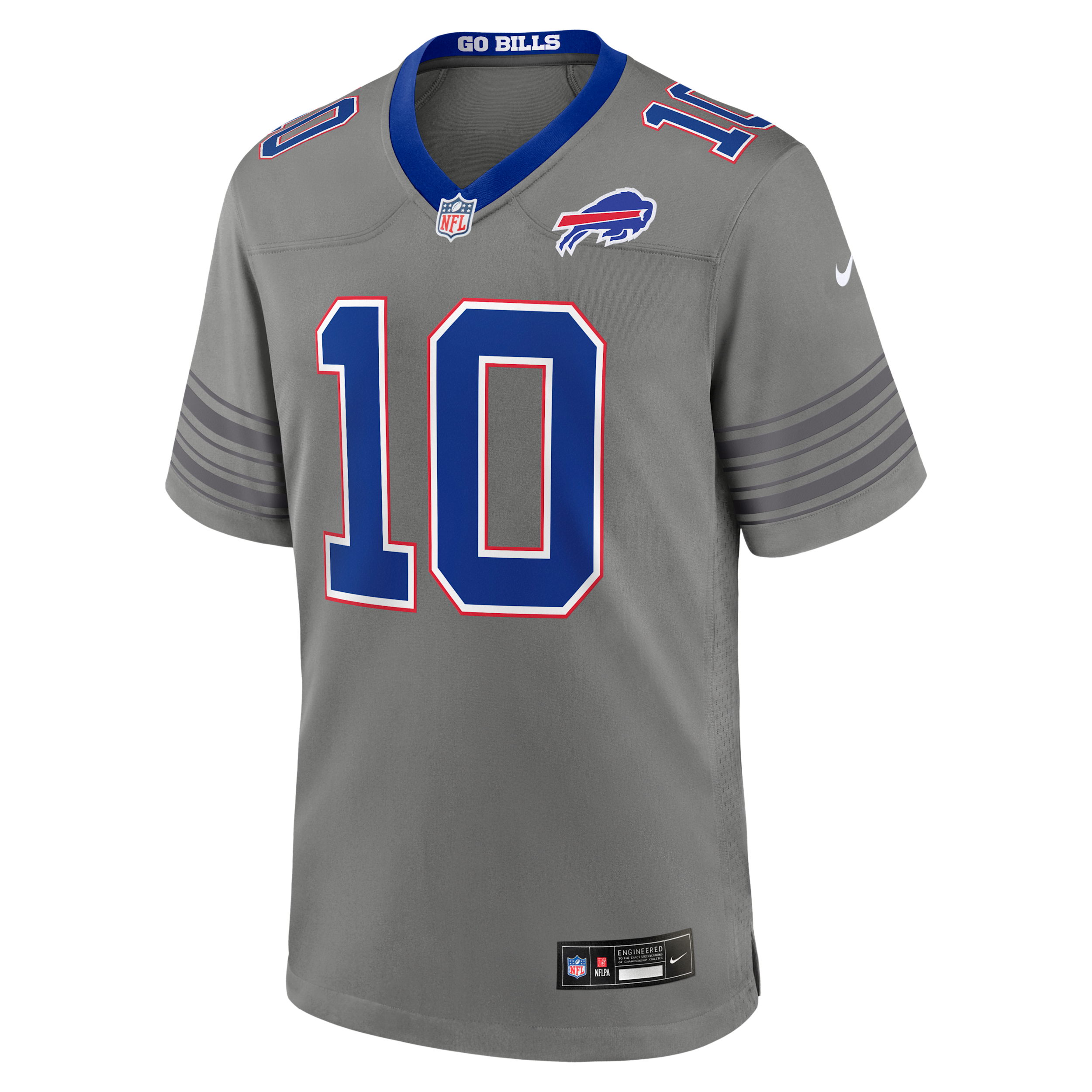 Khalil Shakir Buffalo Bills Nike Men's NFL Game Jersey in Grey | 67NM0IUP81F-RZ0