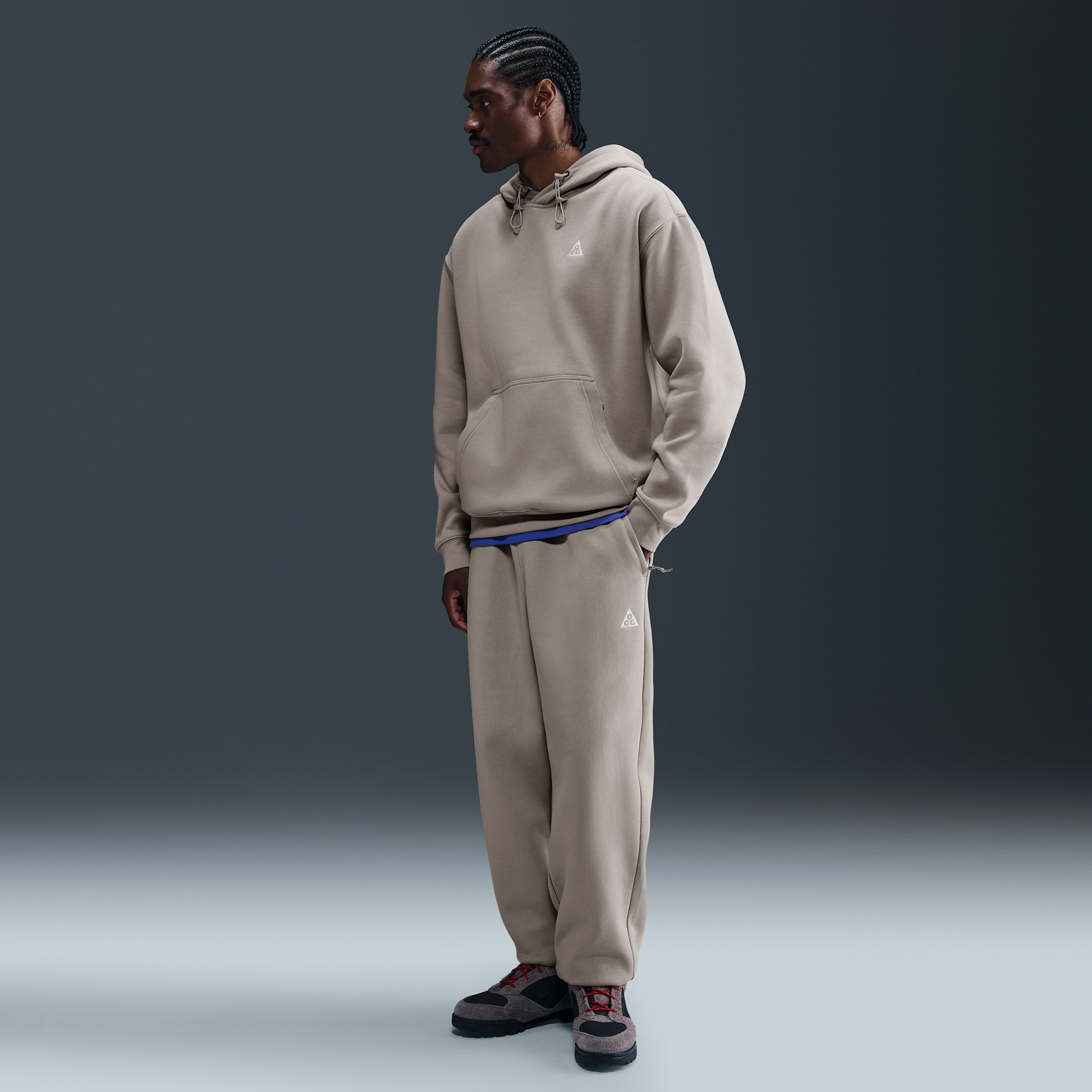 Nike Men's  Acg "tuff Fleece" Pants In Gray