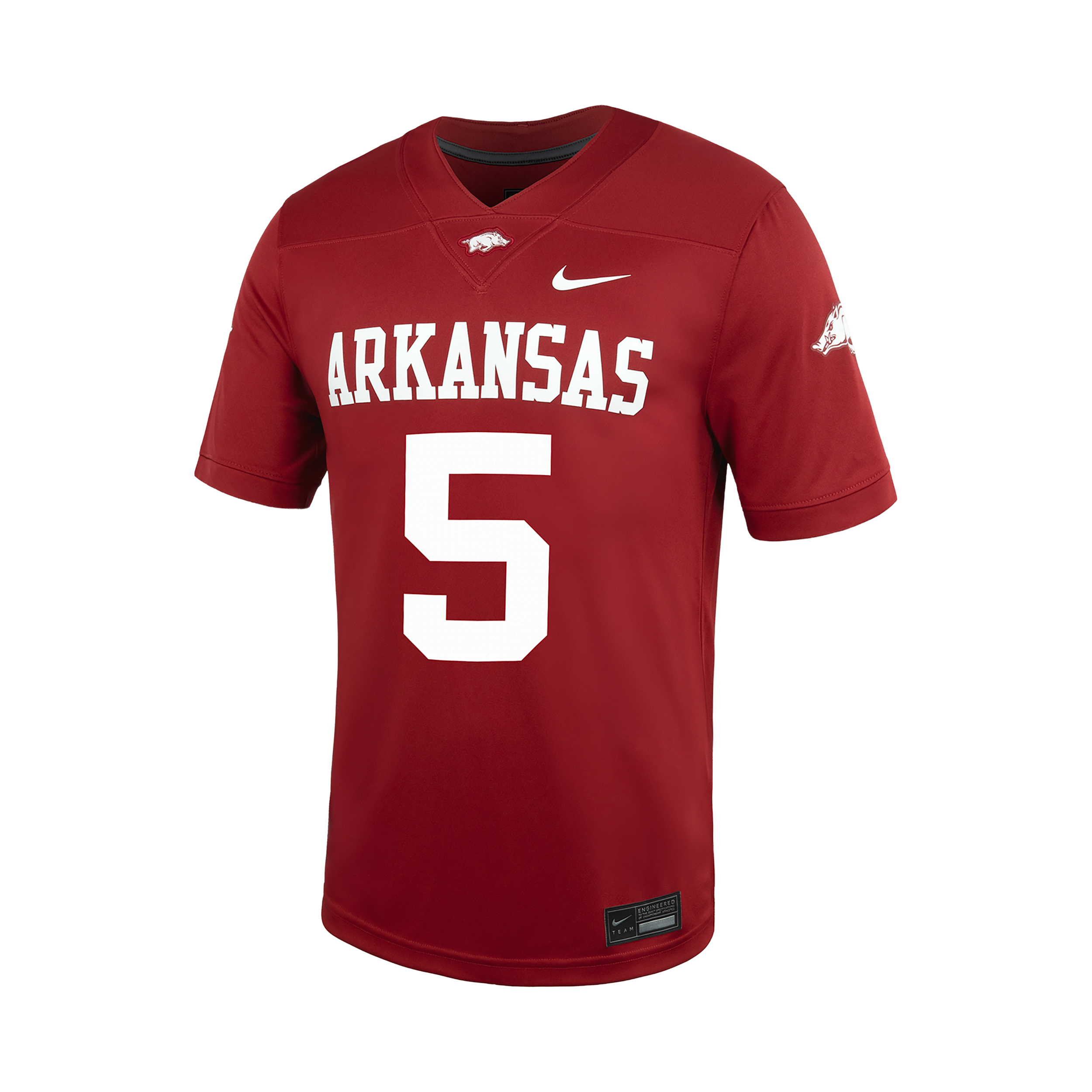 Arkansas Nike Men's College Untouchable Game Jersey in Red | P31811J371ARKS-CRM