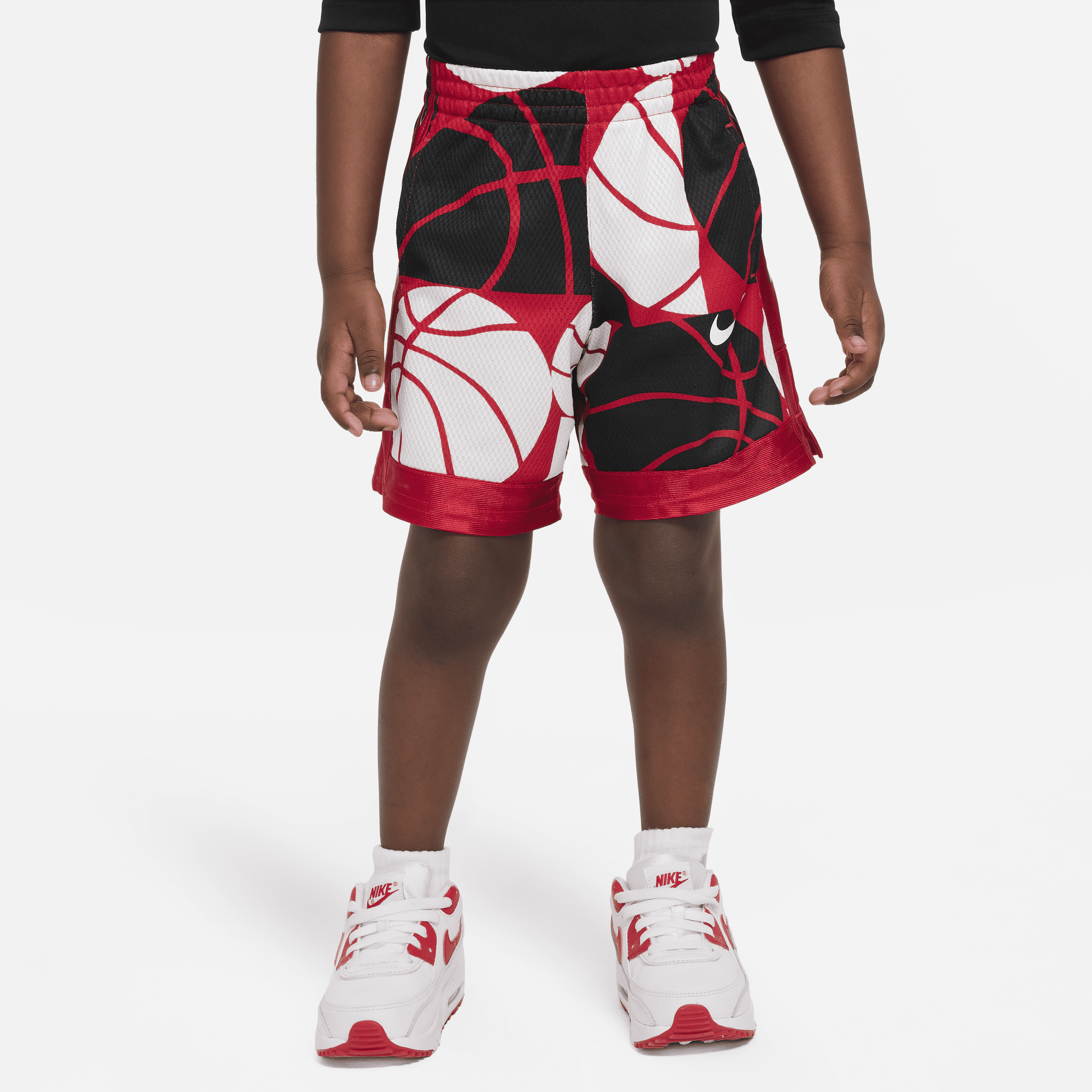 Nike Babies' Dri-fit Elite Printed Shorts Toddler Shorts In Red