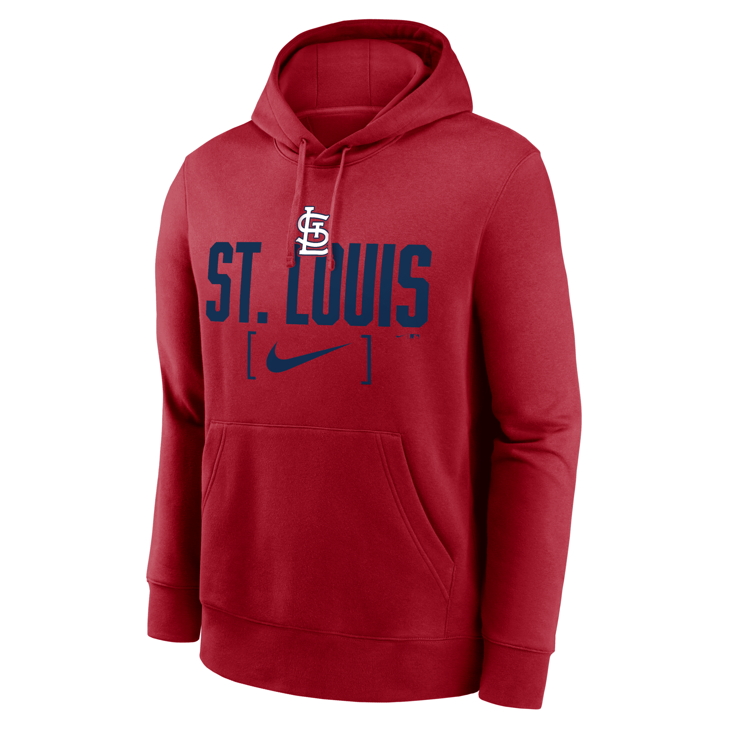 Shop Nike St. Louis Cardinals Club Slack  Men's Mlb Pullover Hoodie In Red