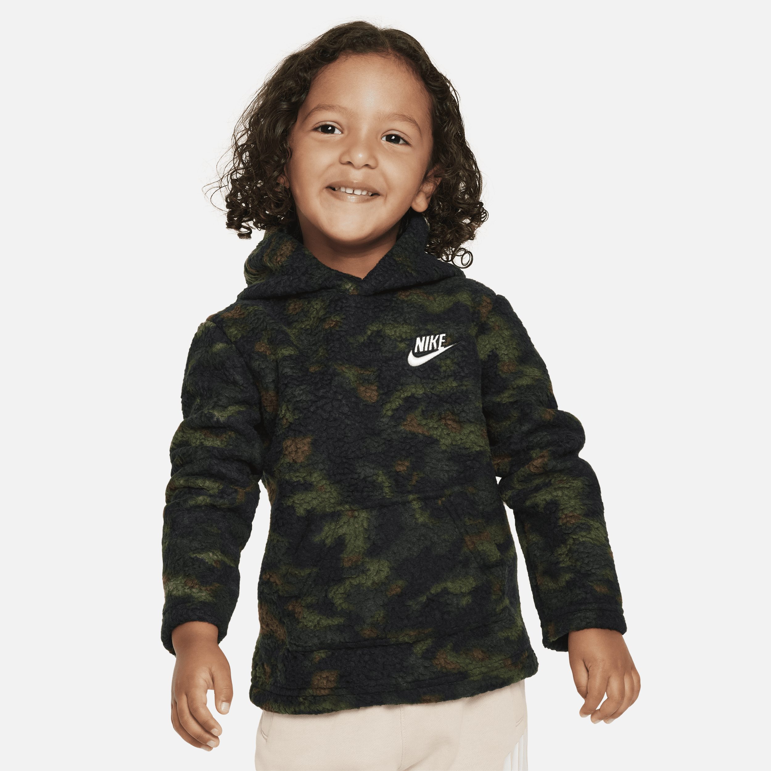 Nike Babies' Sportswear Sherpa Pullover Hoodie Toddler Hoodie In Green