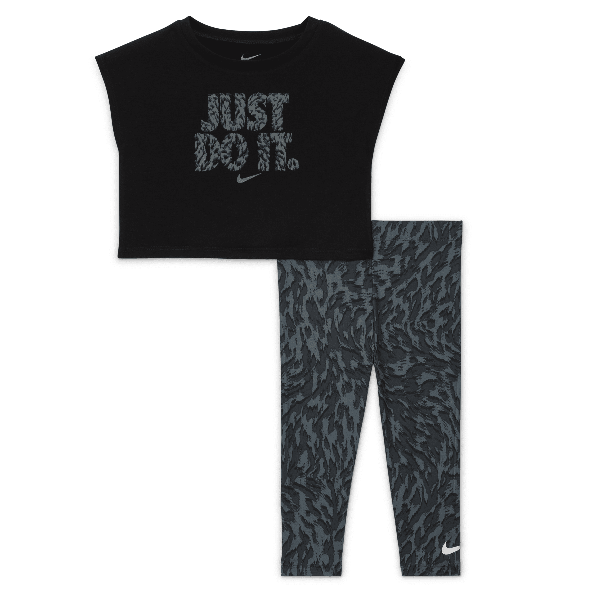 Nike Dri-fit Baby (12-24m) 2-piece Leggings Set In Grey