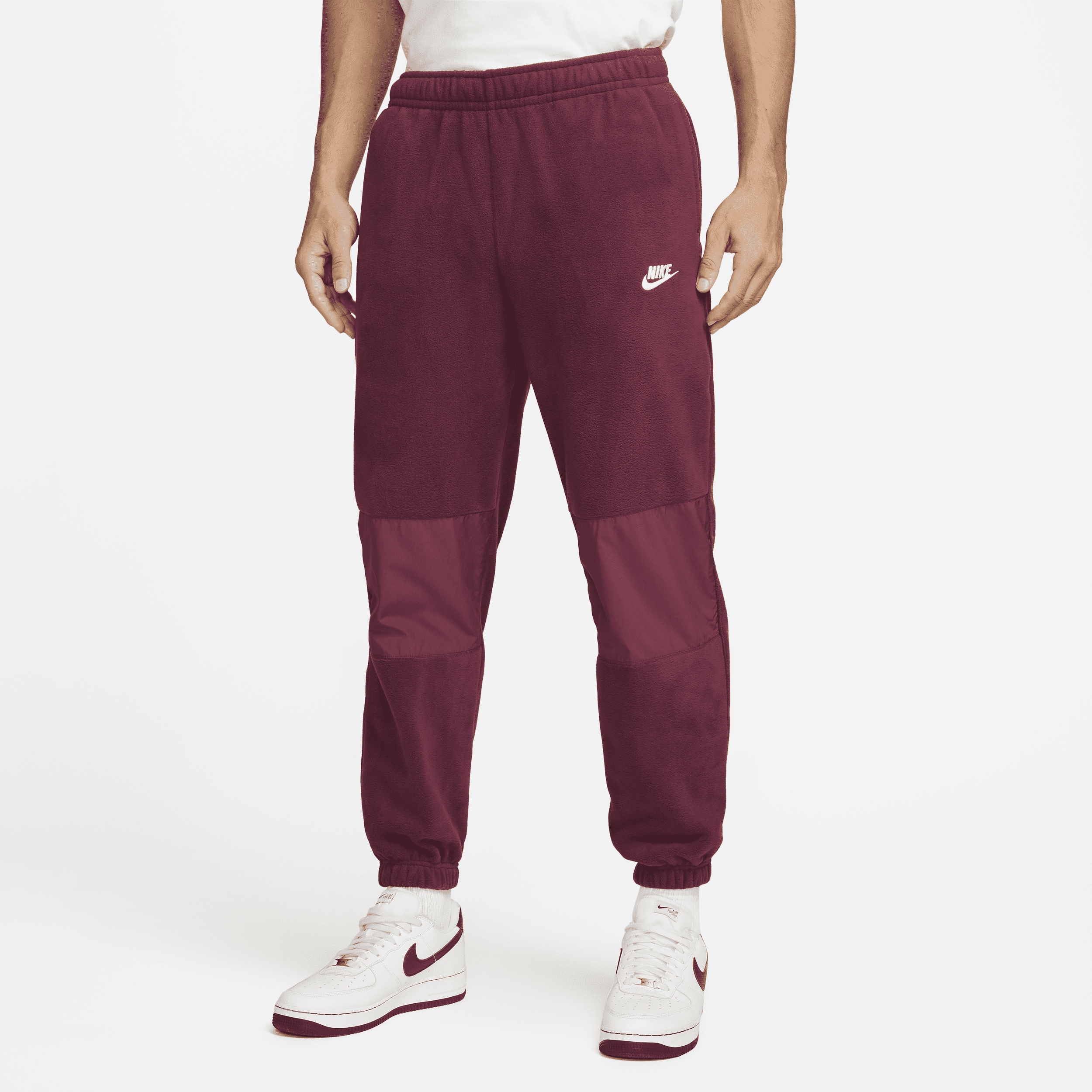 Nike Men's Club Fleece+ Fleece Winterized Pants In Red