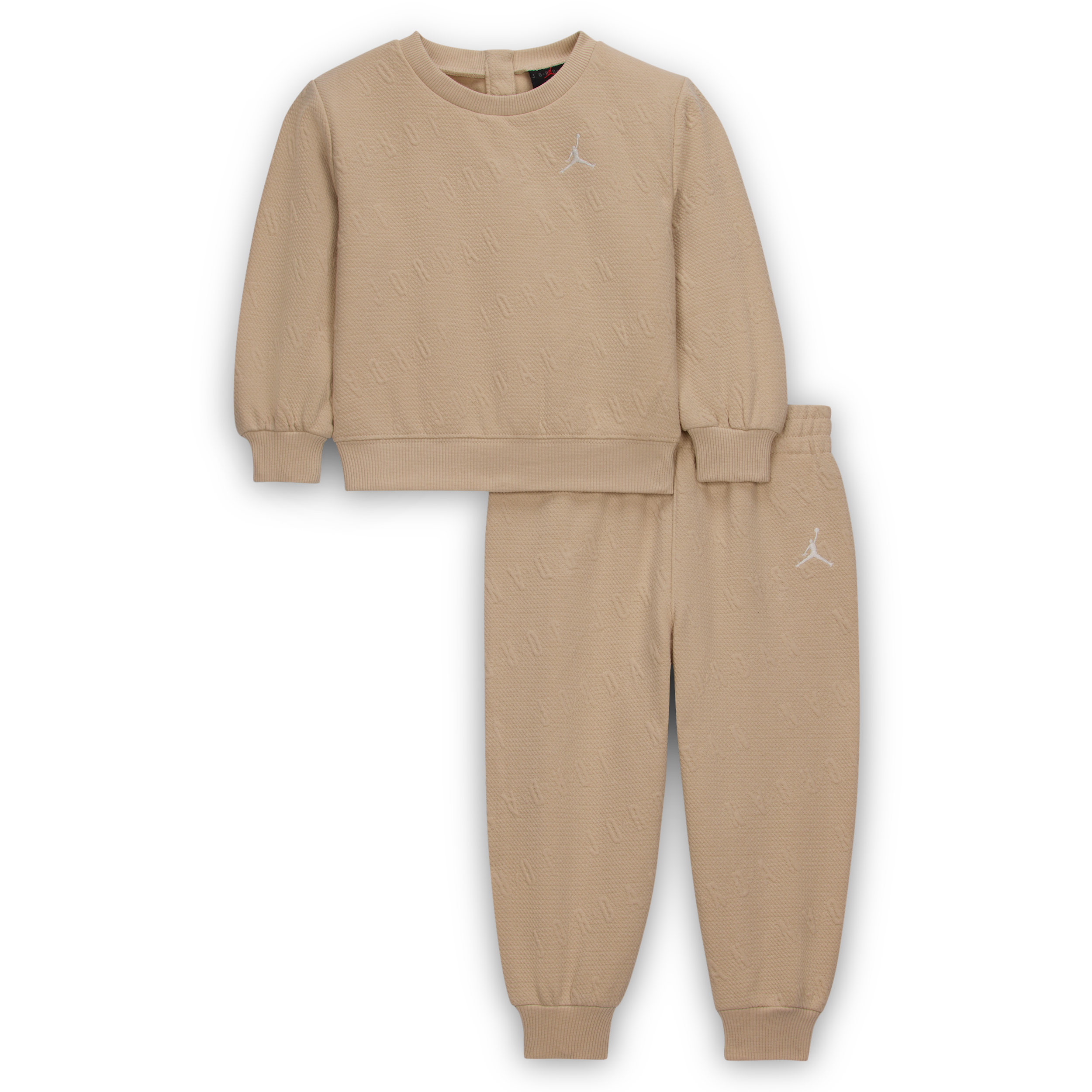 Jordan Baby 12-24M 2-Piece Bubble Knit Crew Set in Brown 65F175-X5C 65$