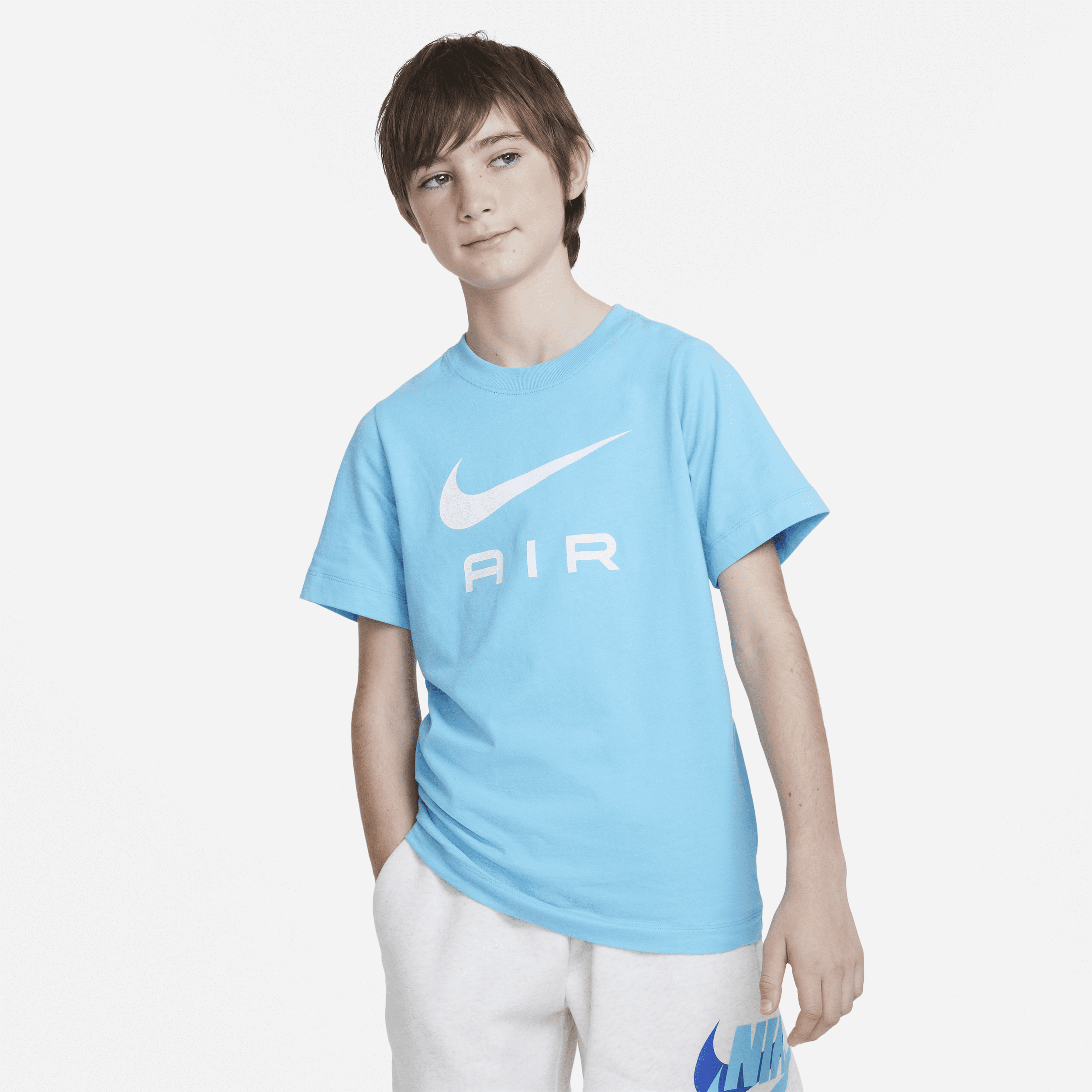 Nike Sportswear Big Kids' (boys') T-shirt In Blue