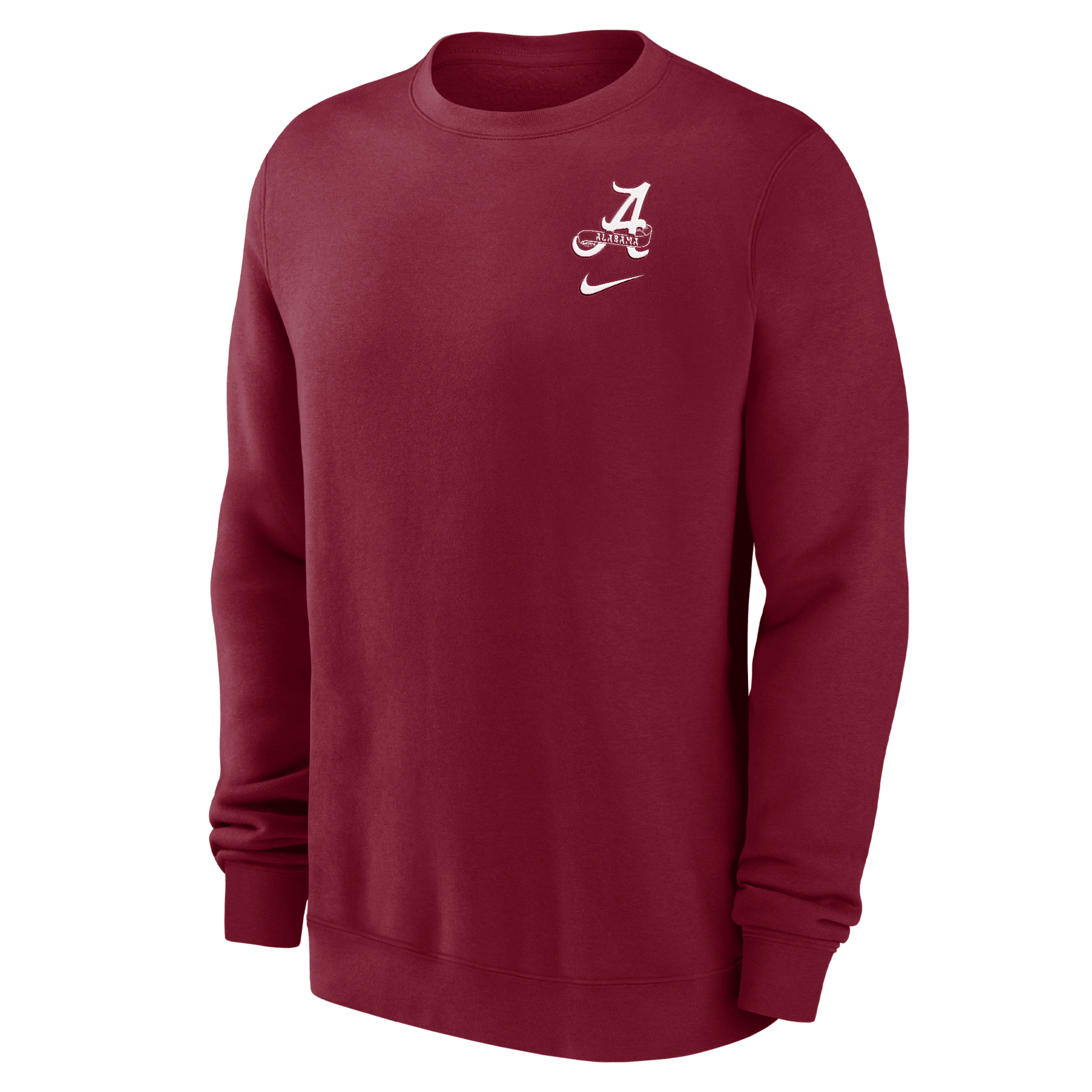 Nike Alabama Club Fleece  Men's College Sweatshirt In Burgundy