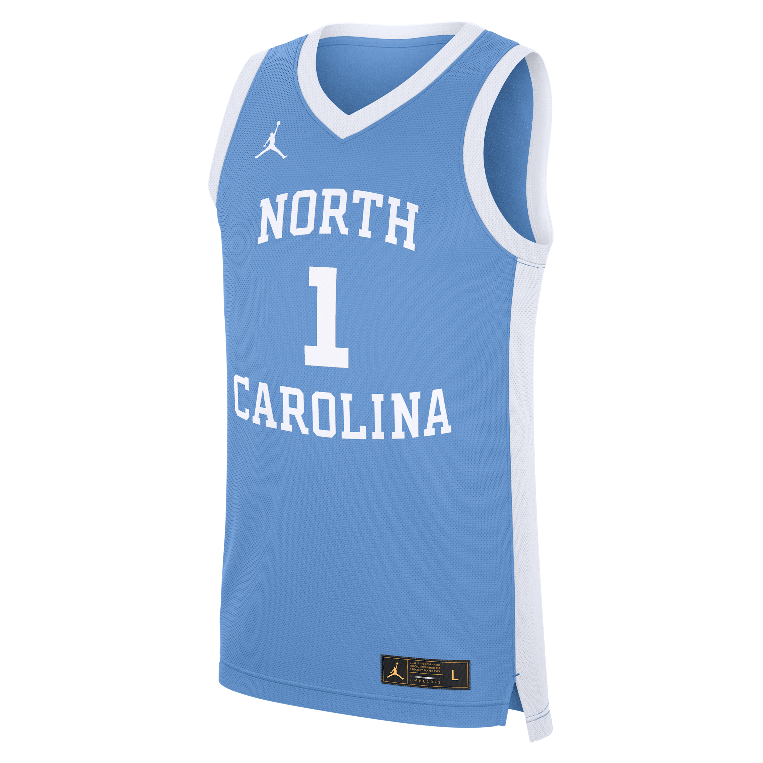Men's North Carolina Tar Heels Replica Jordan Brand College Basketball Jersey in Blue | CLEVGRJJCBJUNC-NC2