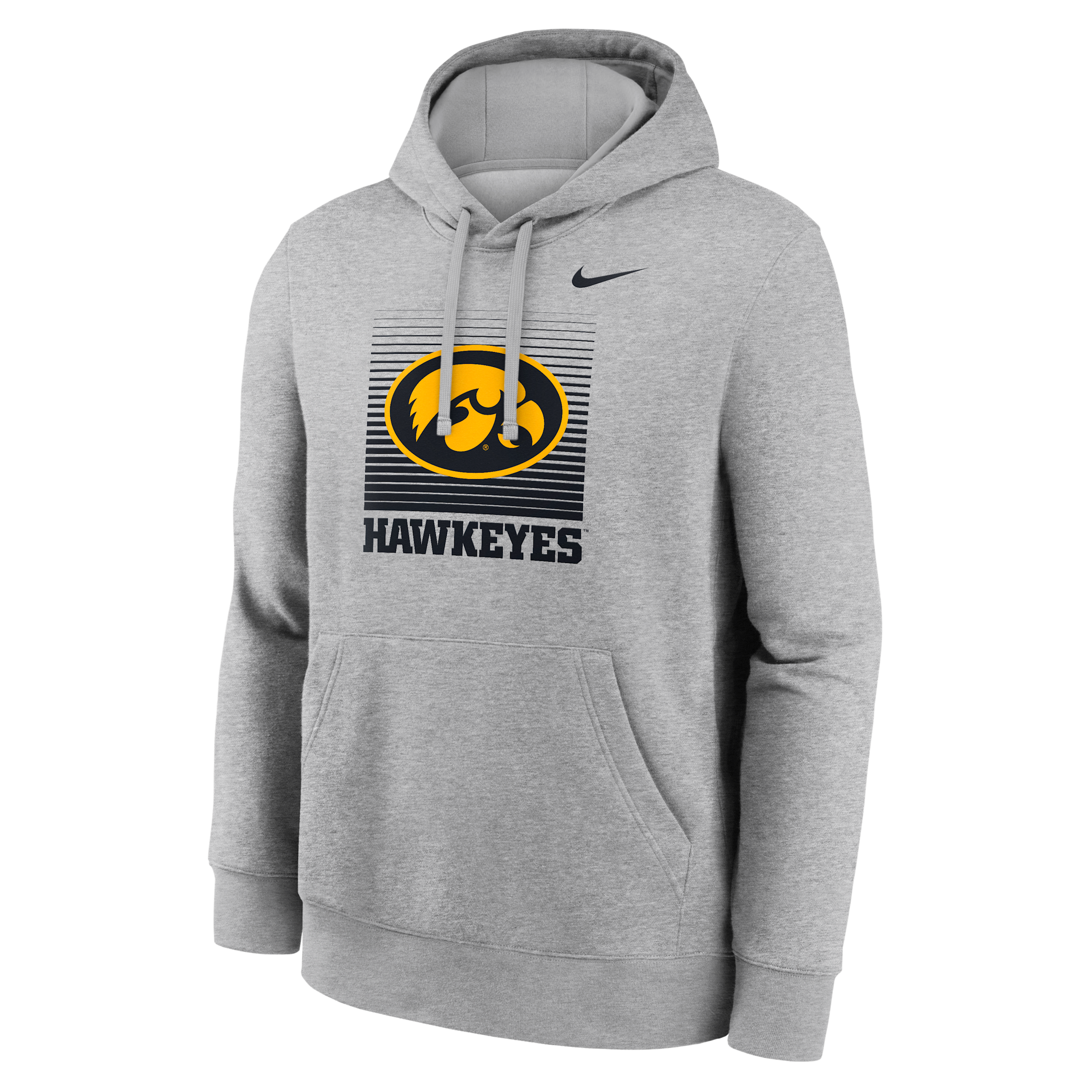 Iowa Primetime Nike Men's College Pullover Hoodie in Grey | NKDK06GIA-JM7