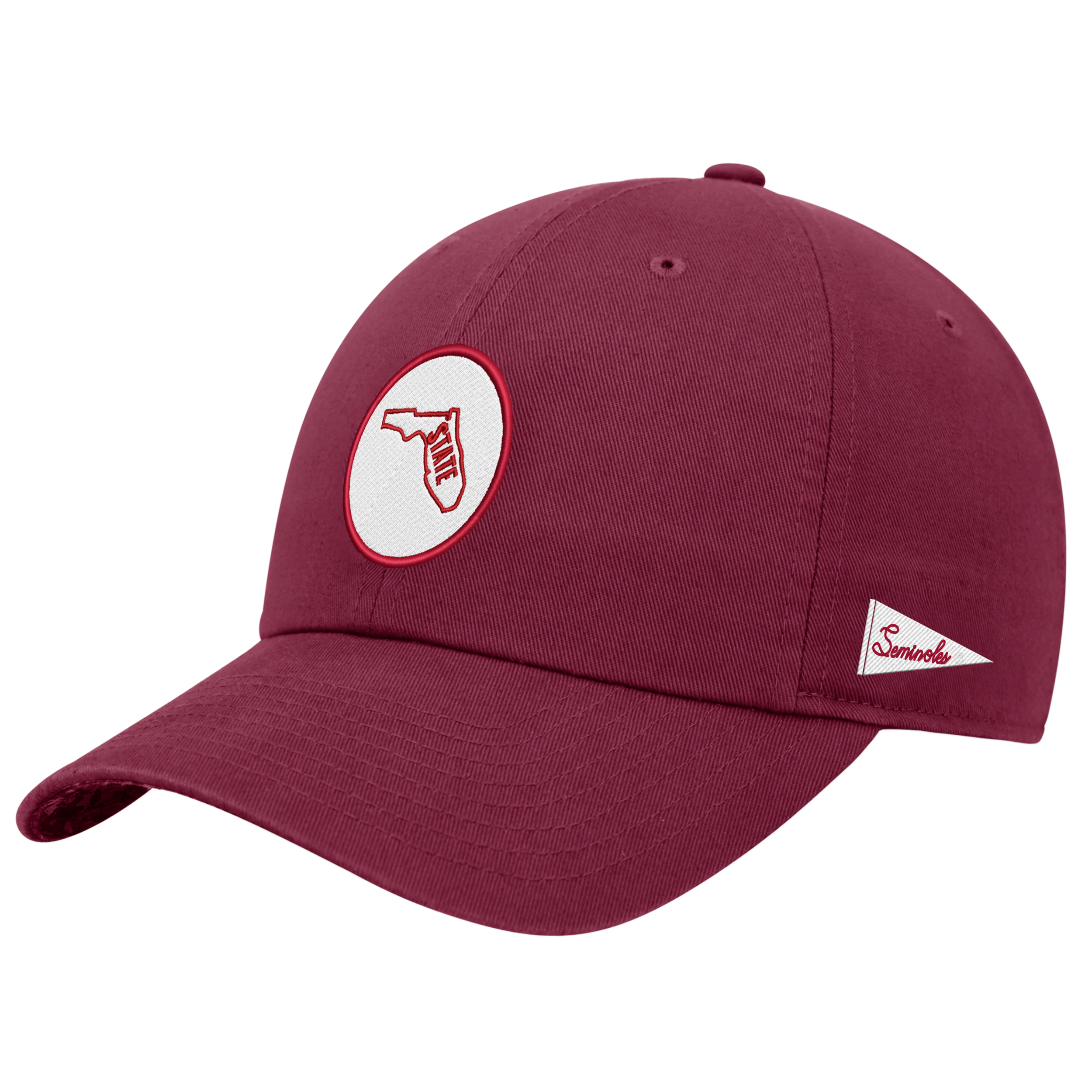 Shop Nike Florida State Logo  Unisex College Adjustable Cap In Red