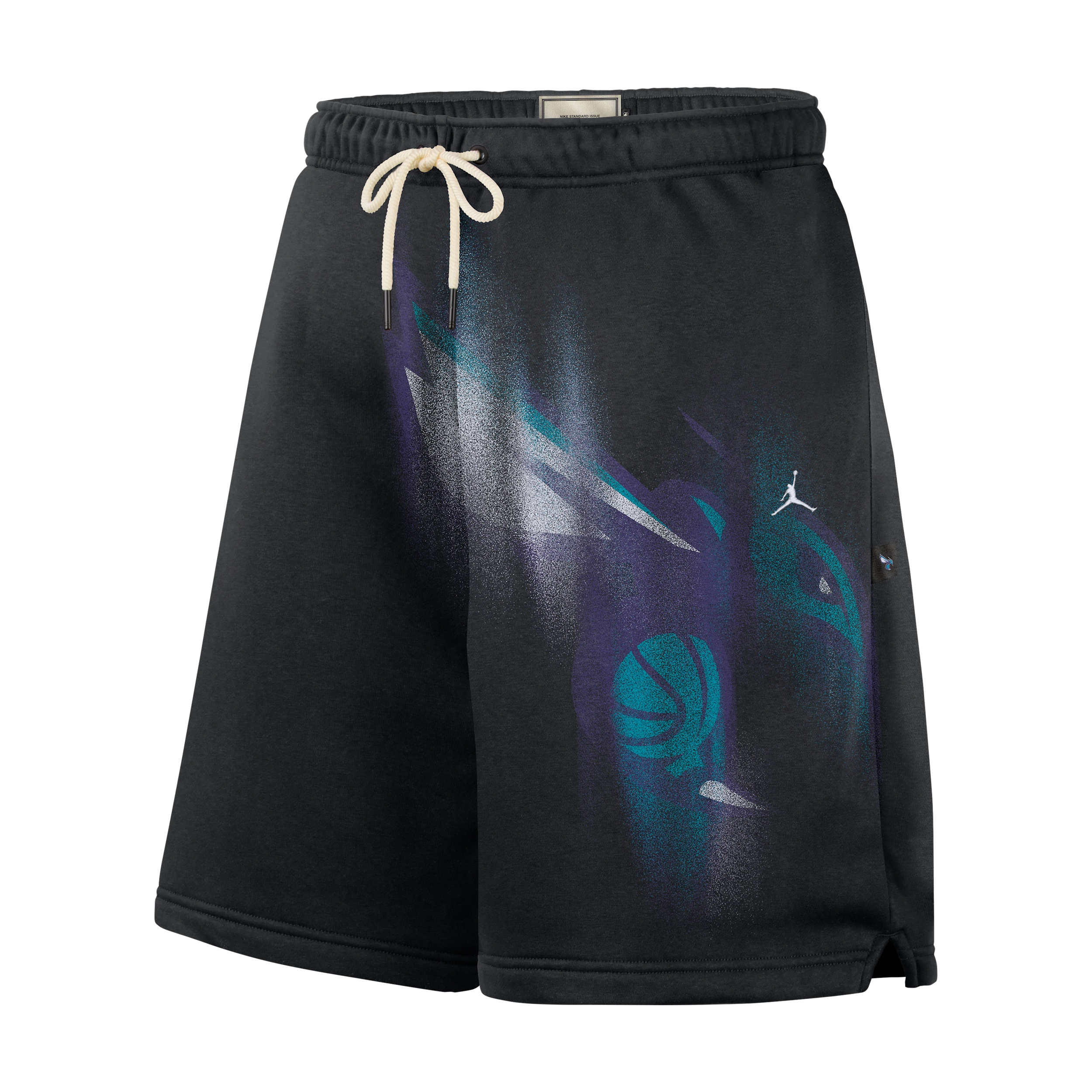 Jordan Adult Charlotte Hornets Worn With Obsession Standard Issue Therma-FIT Icon Shorts, Men's, Medium, Black