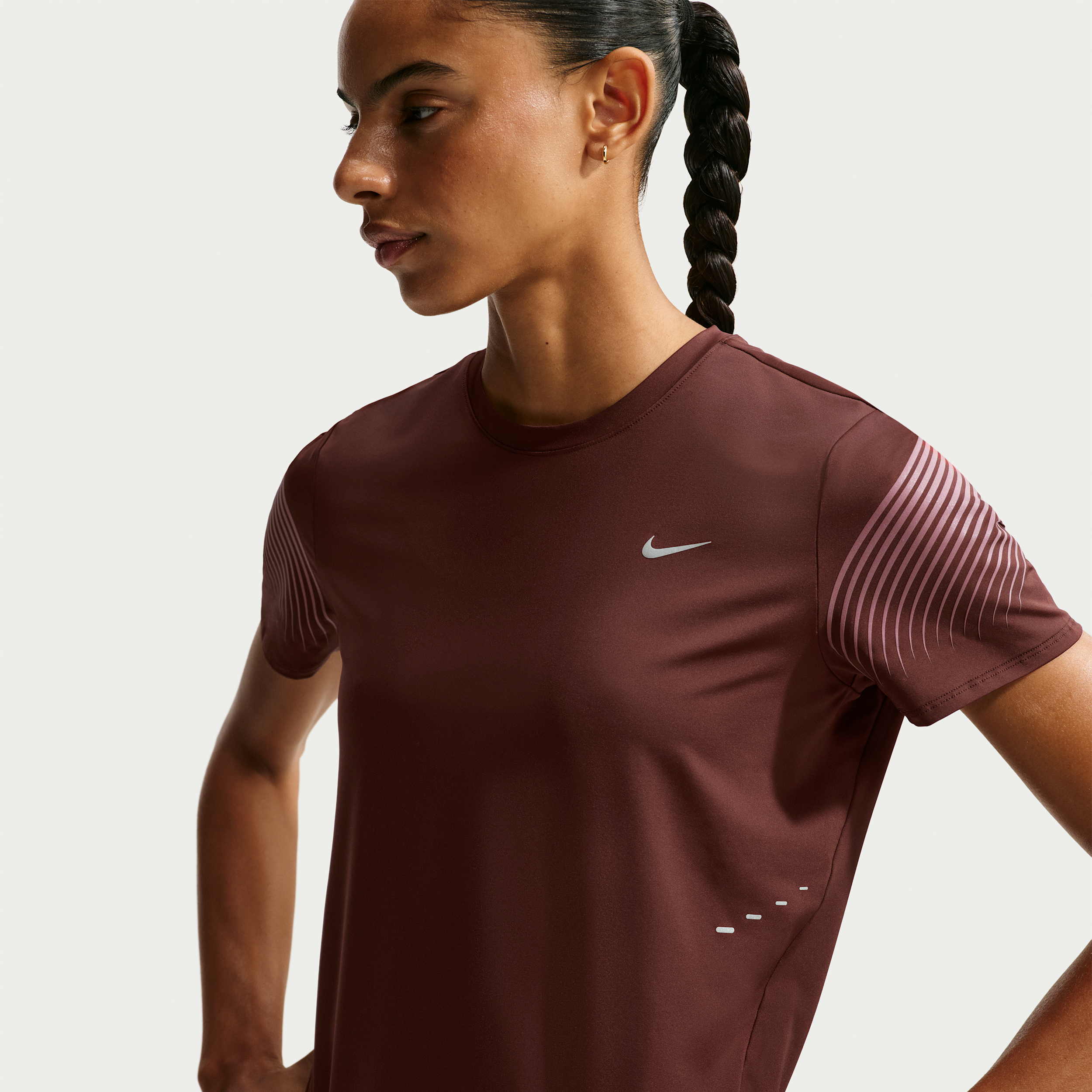 Nike Women's Swift Flash Dri-FIT Running Top in Purple | IM8013-658