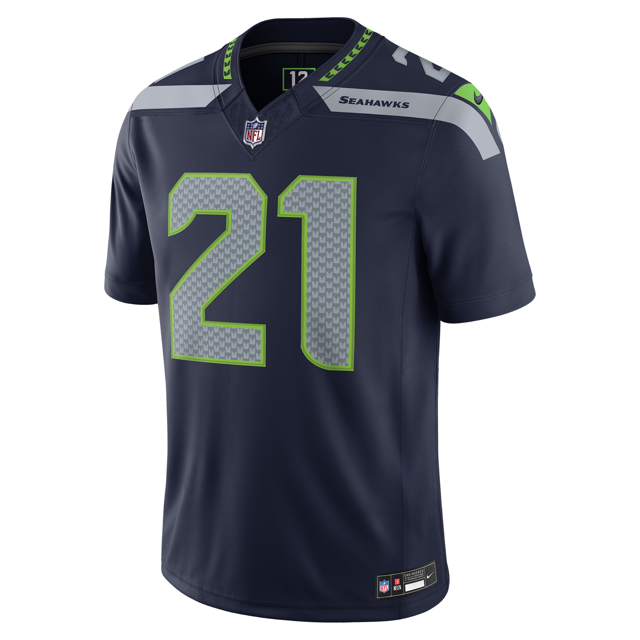 Nike Men's Devon Witherspoon College Navy Seattle Seahawks Vapor F.u.s.e. Stitched Limited Jersey - College Navy