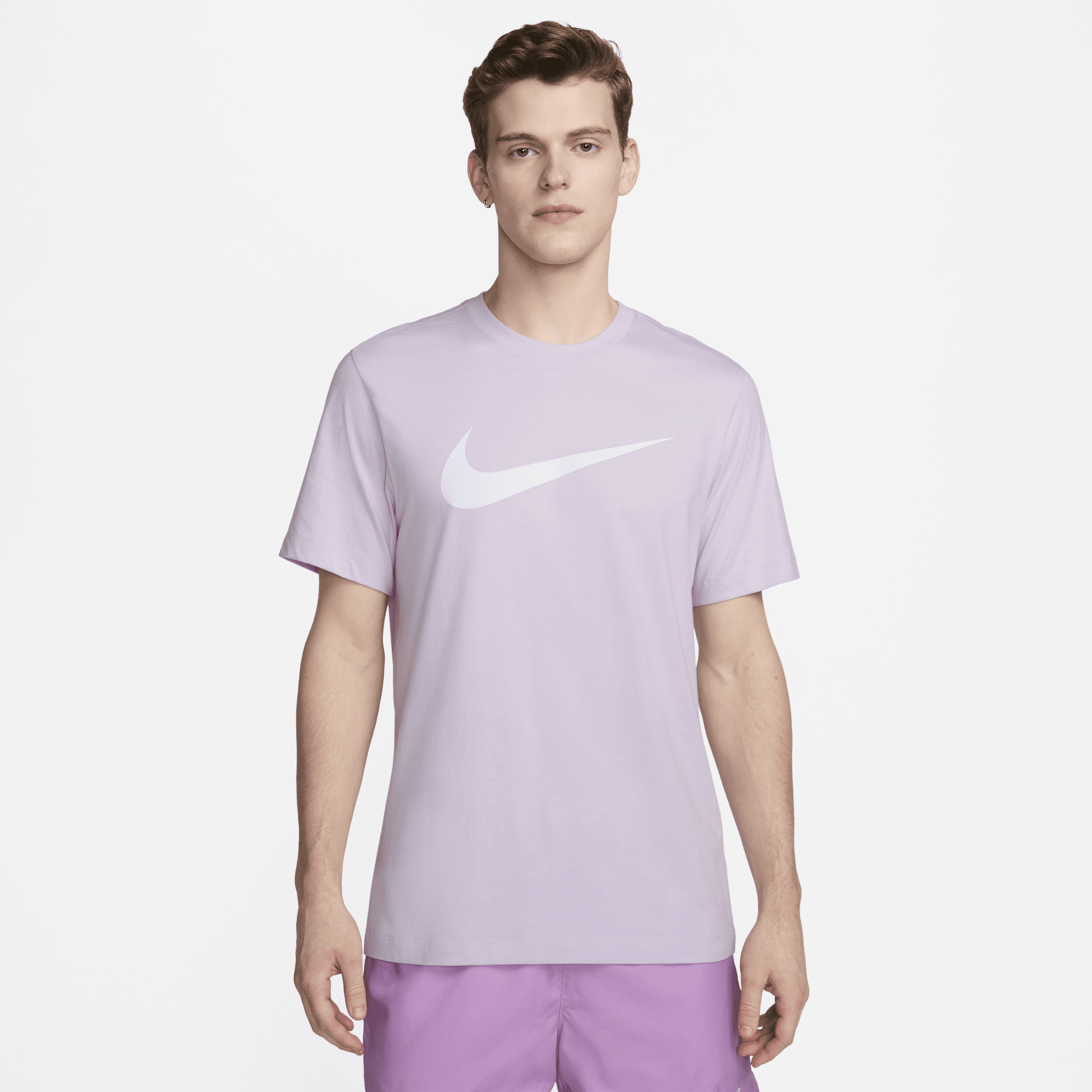 Nike Men's  Sportswear Swoosh T-shirt In Purple