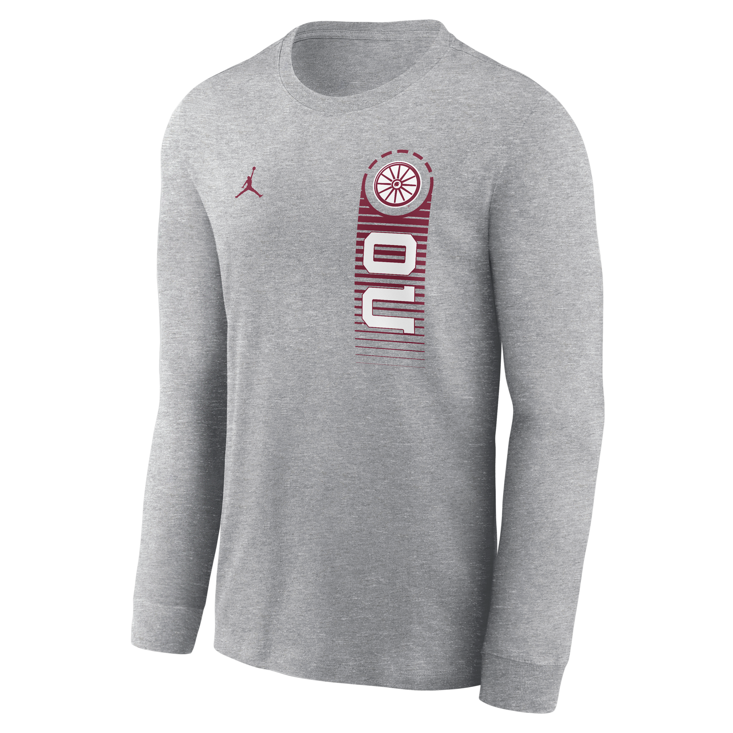 Oklahoma Primetime Nike Men's College Long-Sleeve T-Shirt in Grey | NKAC06GOKN-VTN