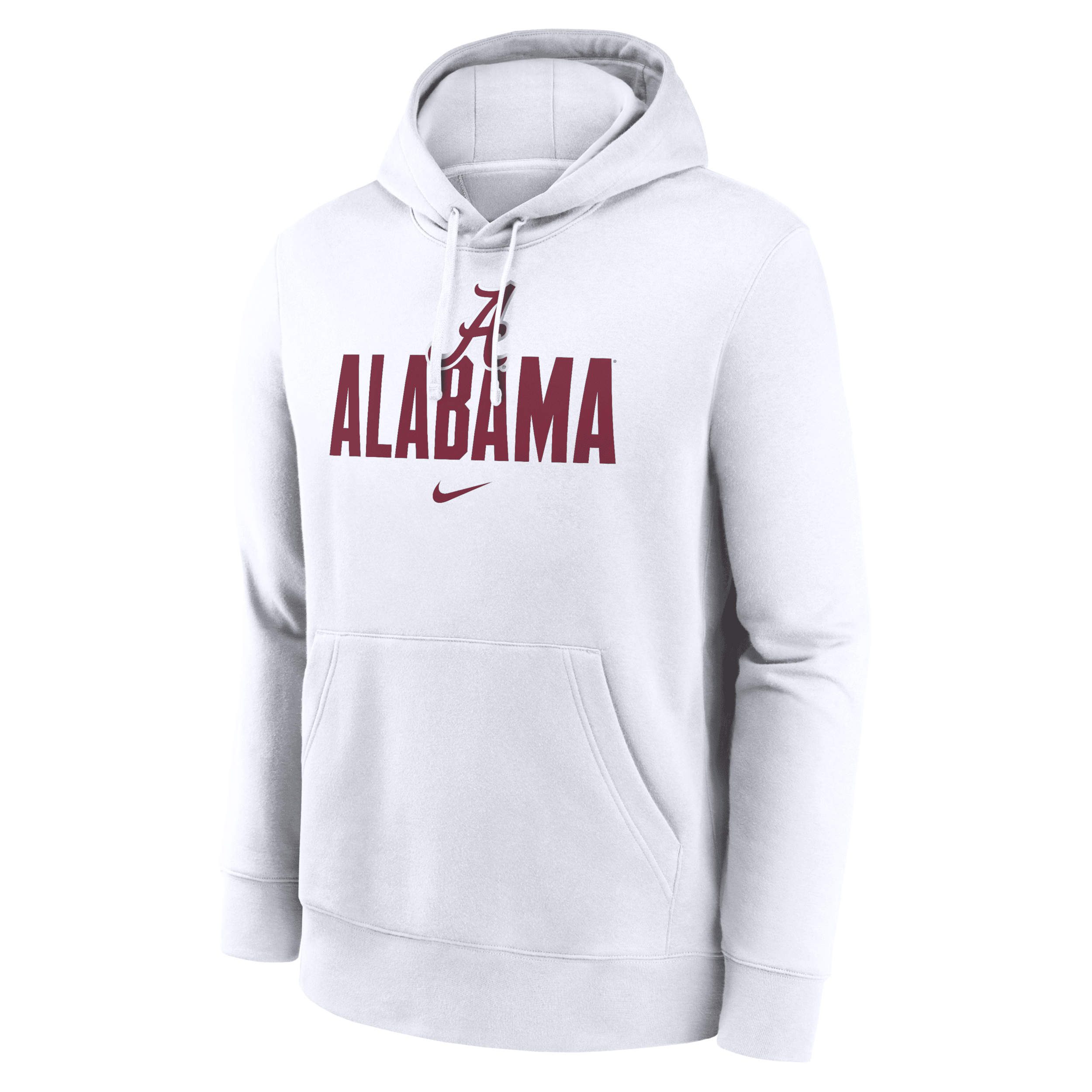 Nike Alabama Crimson Tide Primetime Club Campus  Men's College Pullover Hoodie In Gray