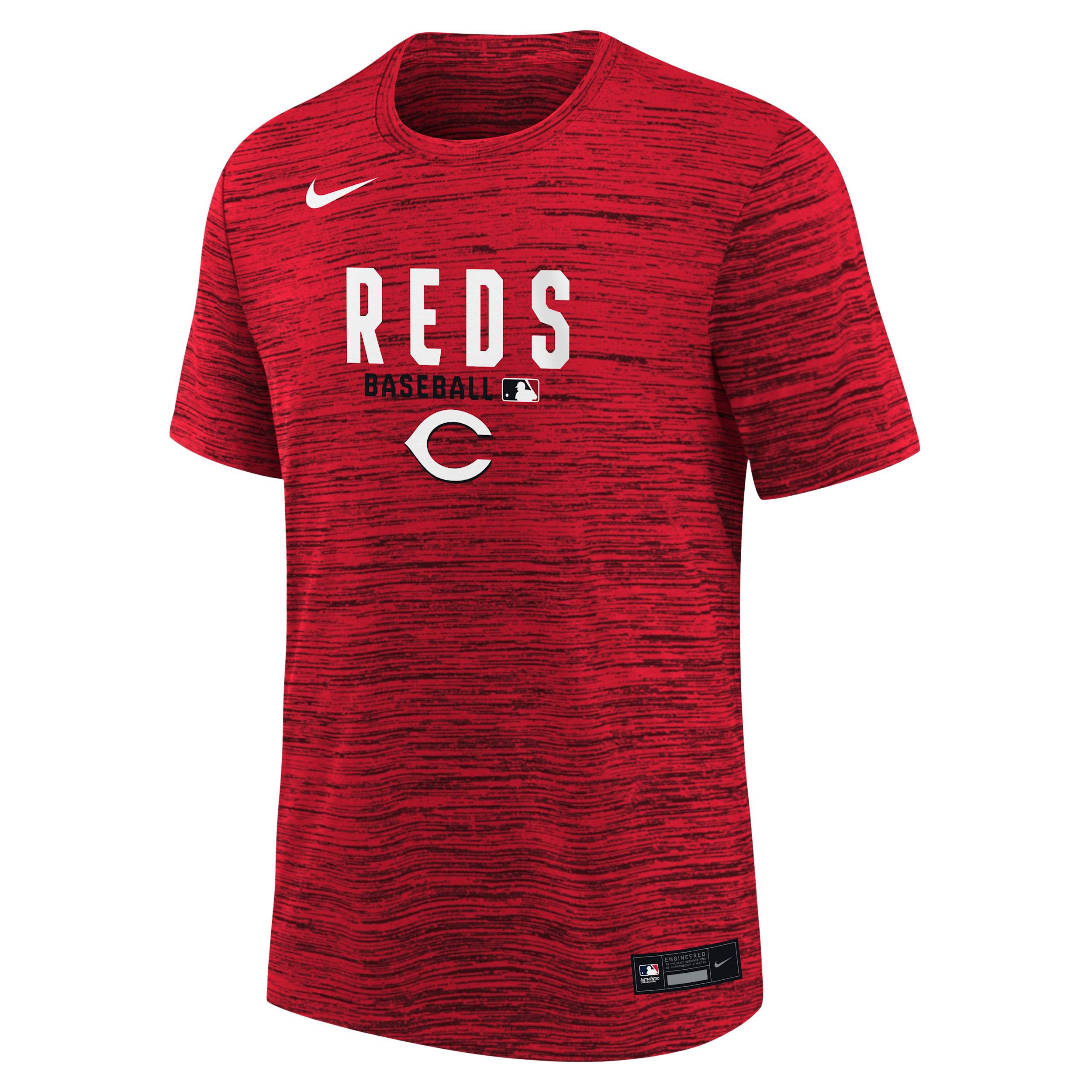 Cincinnati Reds Authentic Collection Velocity T-Shirt Big Kids' Nike Dri-FIT MLB T-Shirt in Red | Z3B7NMKJCIN-NGG