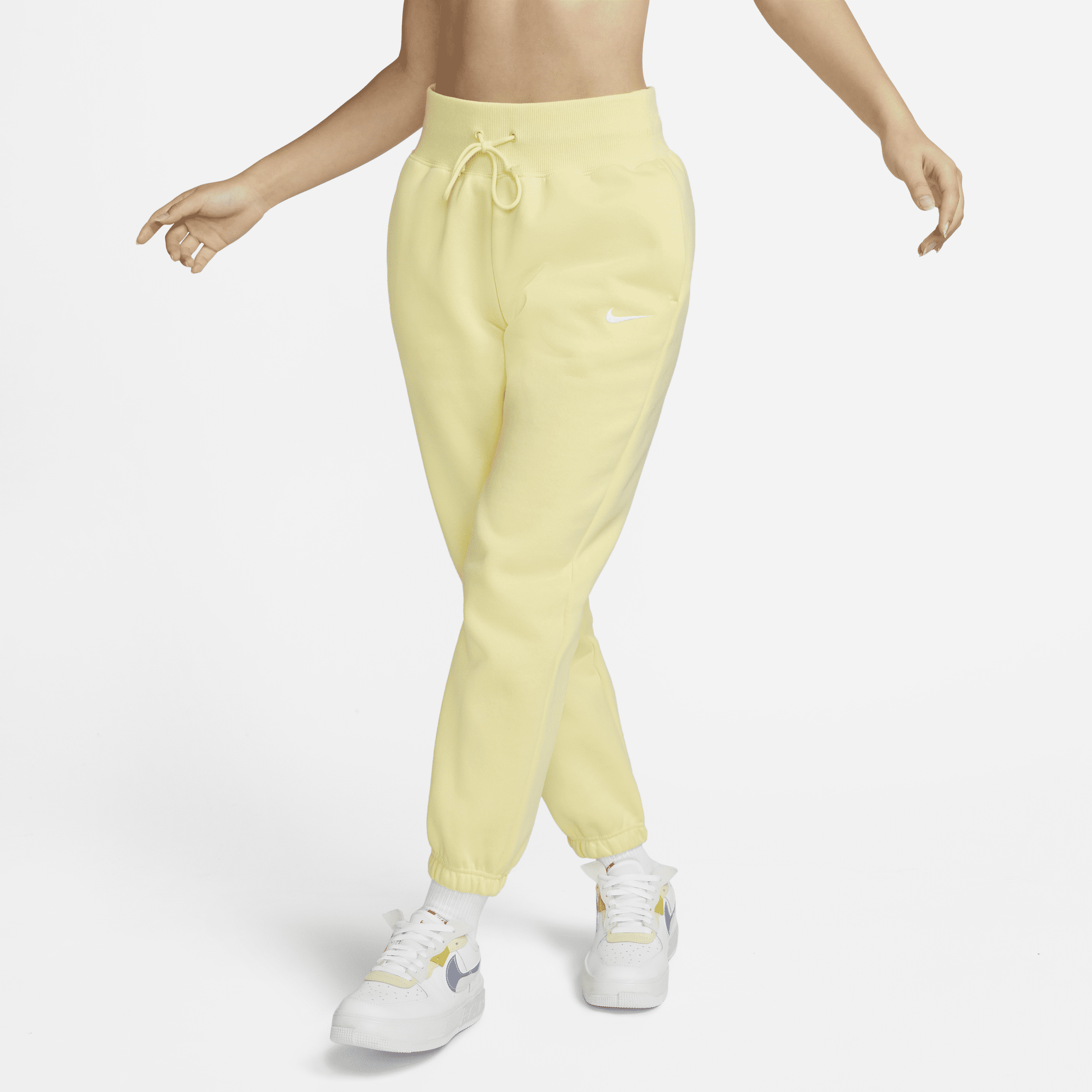 Nike Women's  Sportswear Phoenix Fleece High-waisted Oversized Sweatpants In Yellow