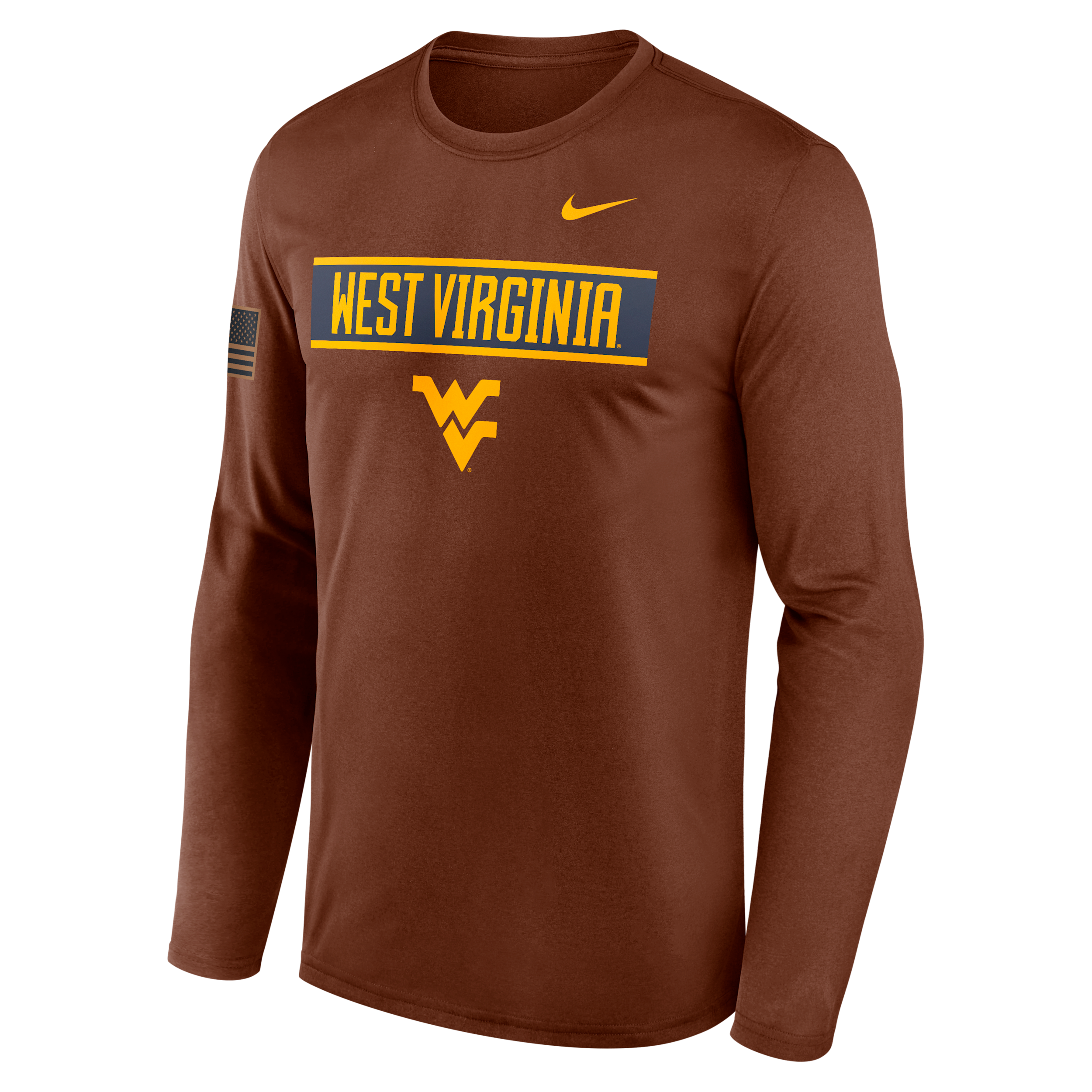 Nike Men's Brown West Virginia Mountaineers 2026 Appreciation Dri-fit Long-Sleeve T-Shirt - Brown