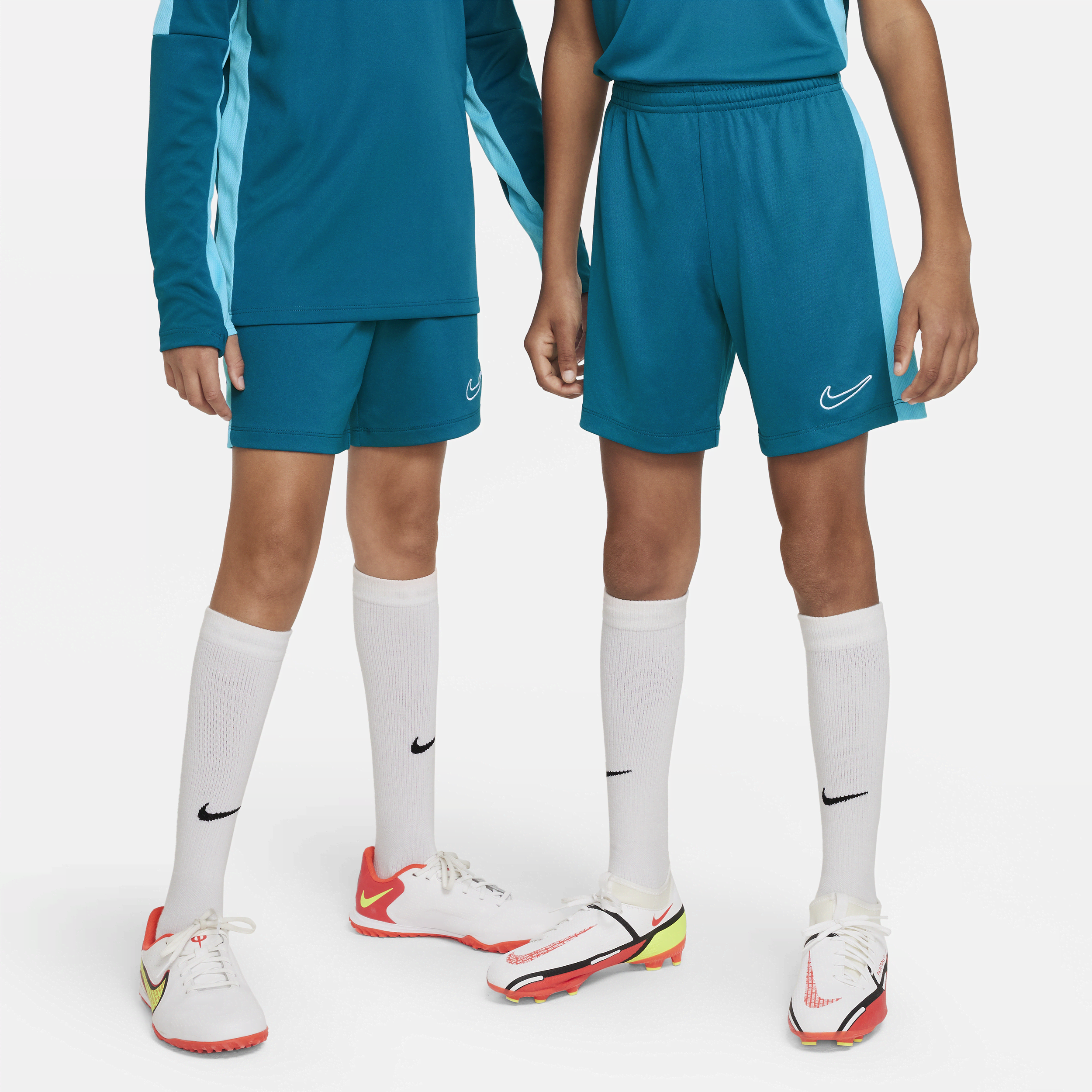 Nike Dri-fit Academy23 Kids' Soccer Shorts In Blue
