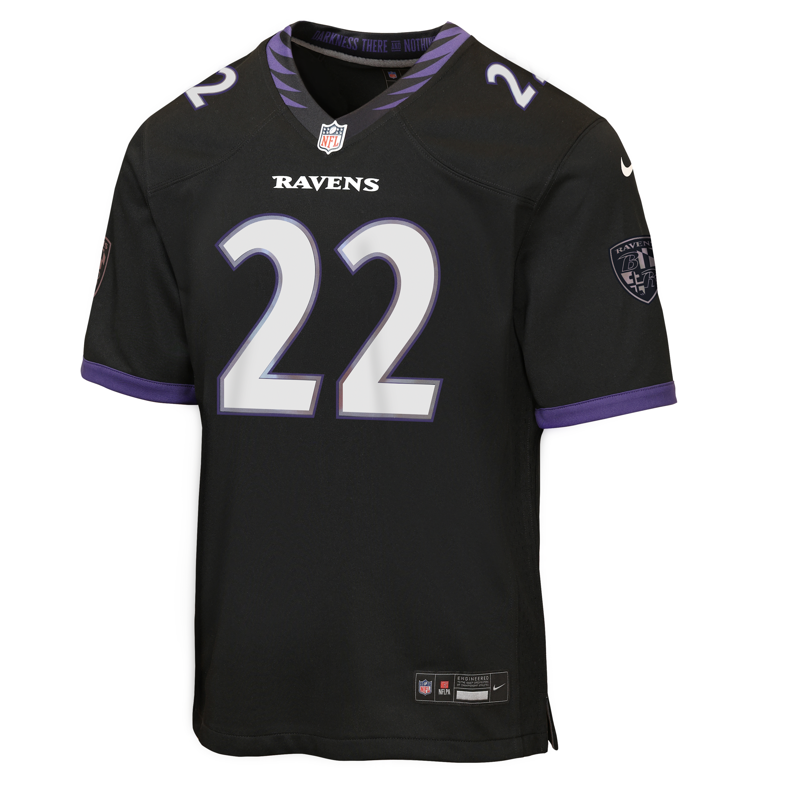 Nike Big Boys and Girls Derrick Henry Black Baltimore Ravens Alternate Game Jersey - Black