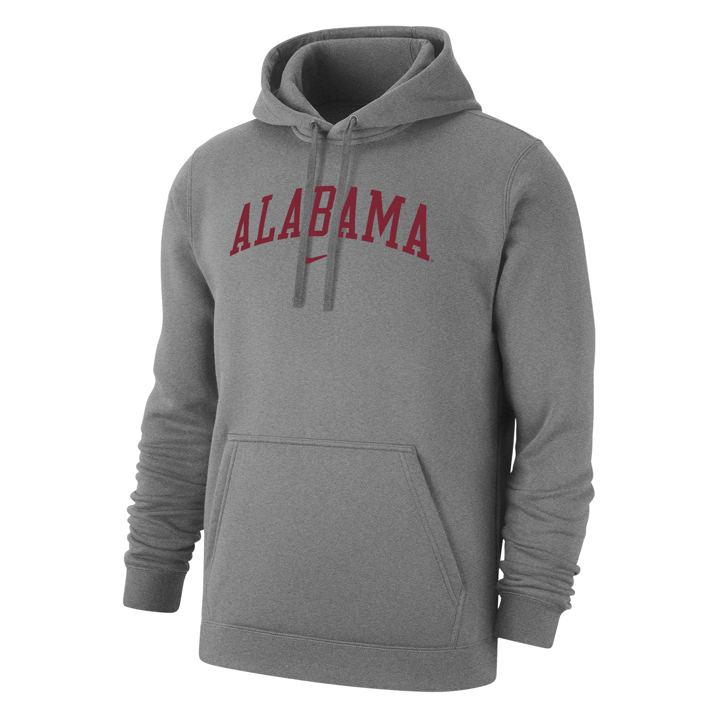 Shop Nike Alabama Club Fleece  Men's College Pullover Hoodie In Grey